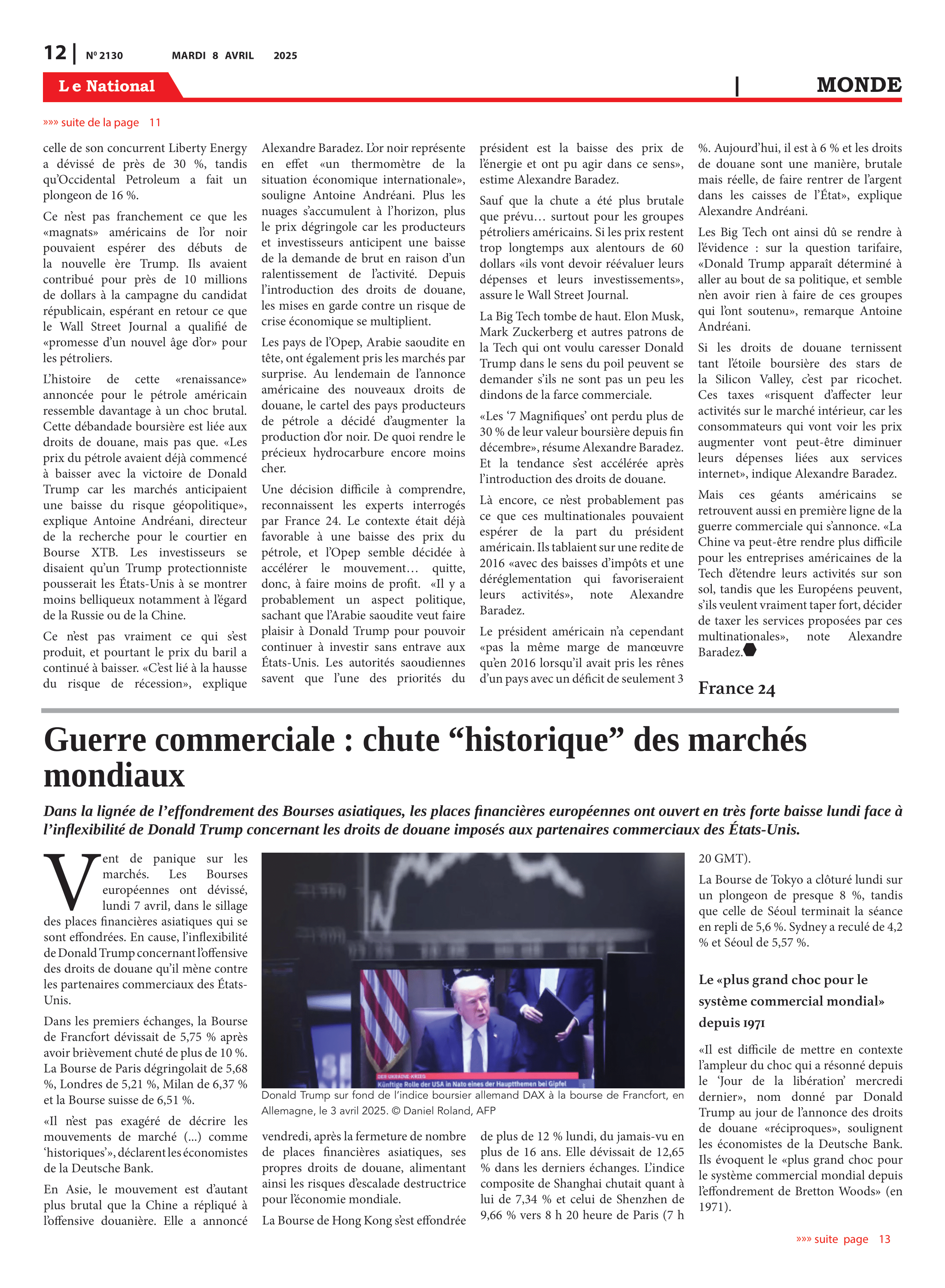 Page 12 de l'édition 2130