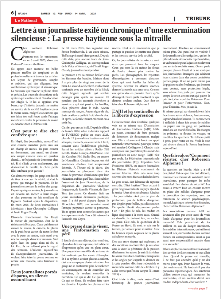 Page 6 de l'édition 2134
