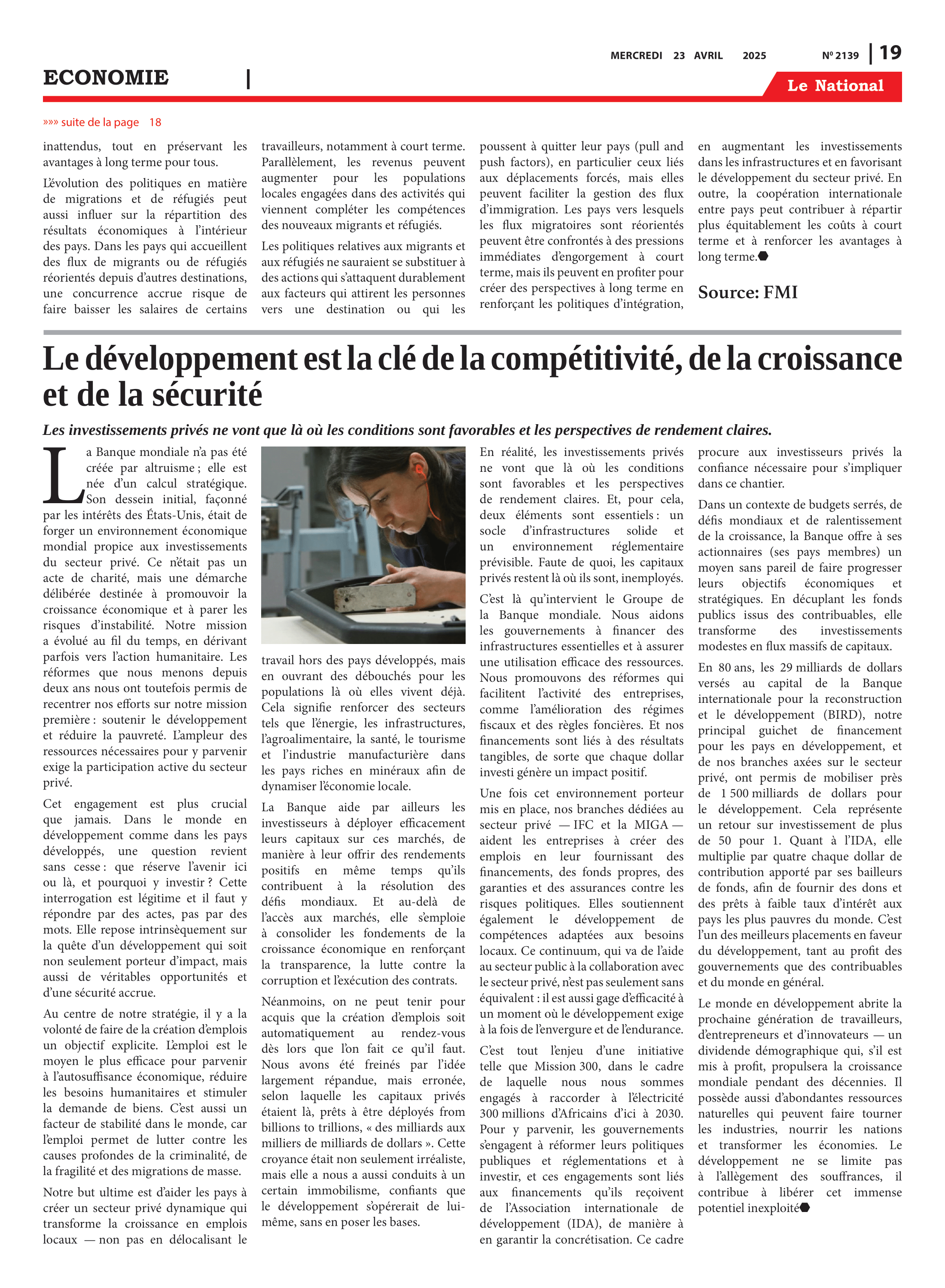 Page 19 de l'édition 2139