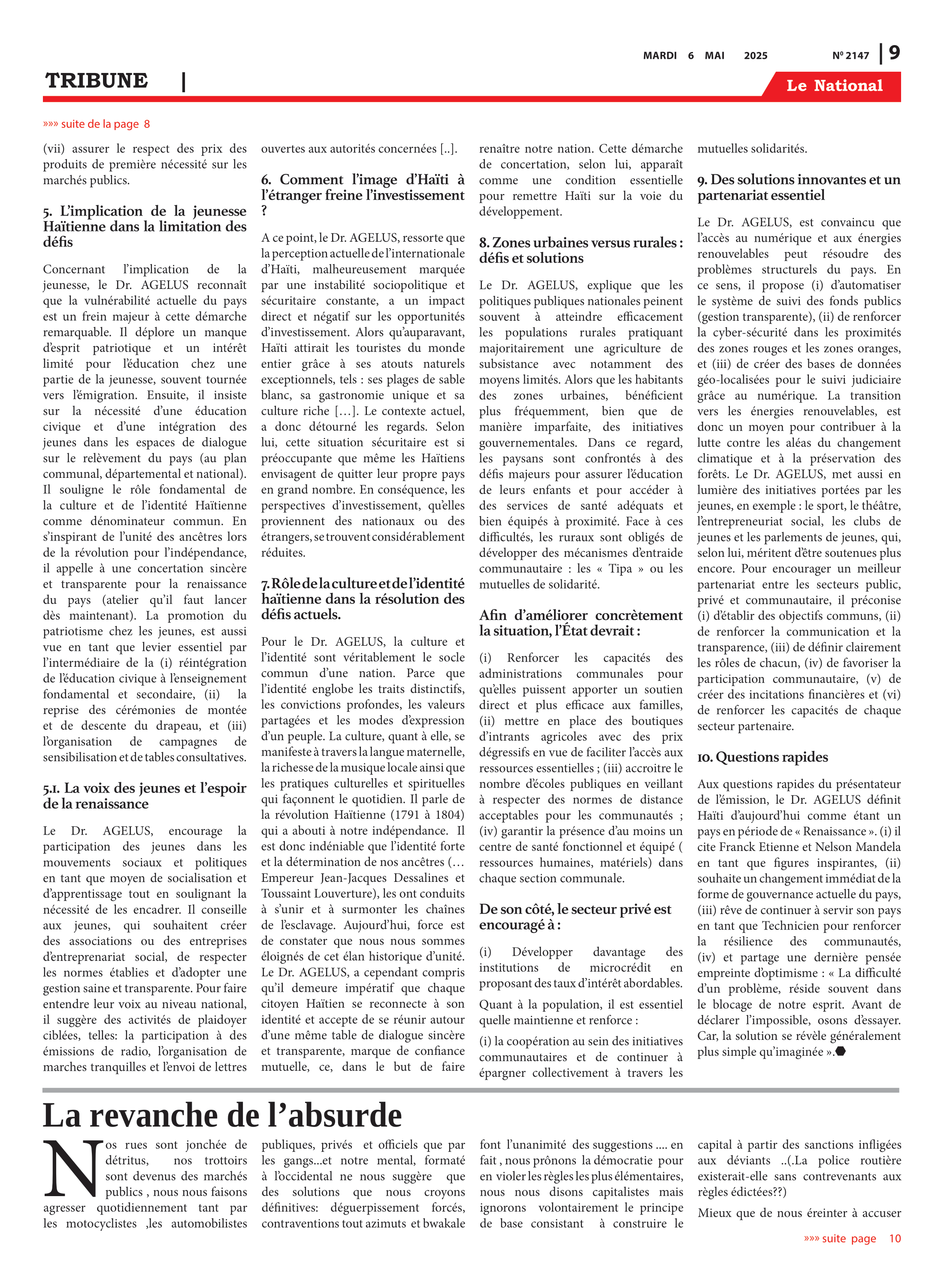 Page 9 de l'édition 2147