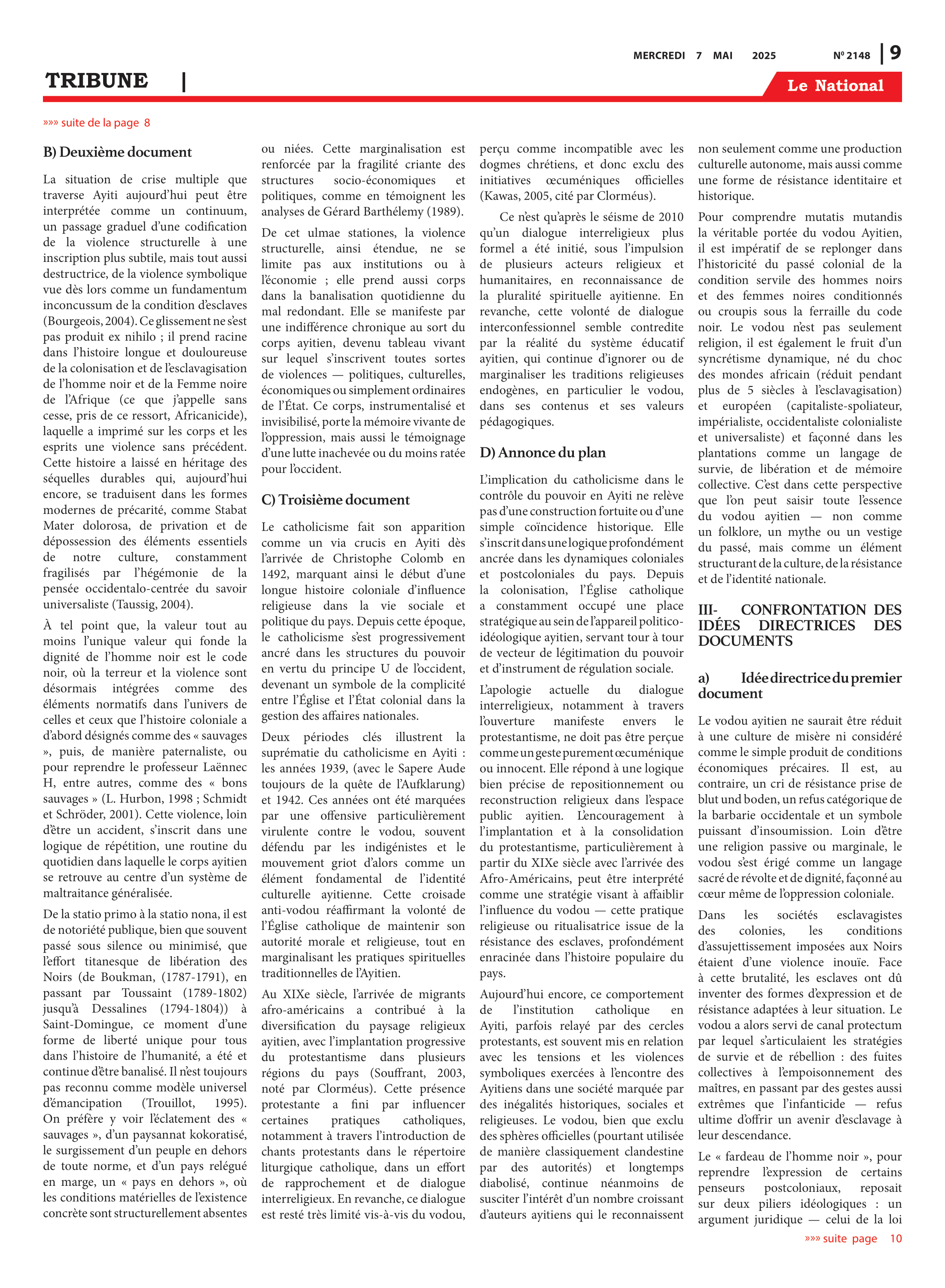 Page 9 de l'édition 2148
