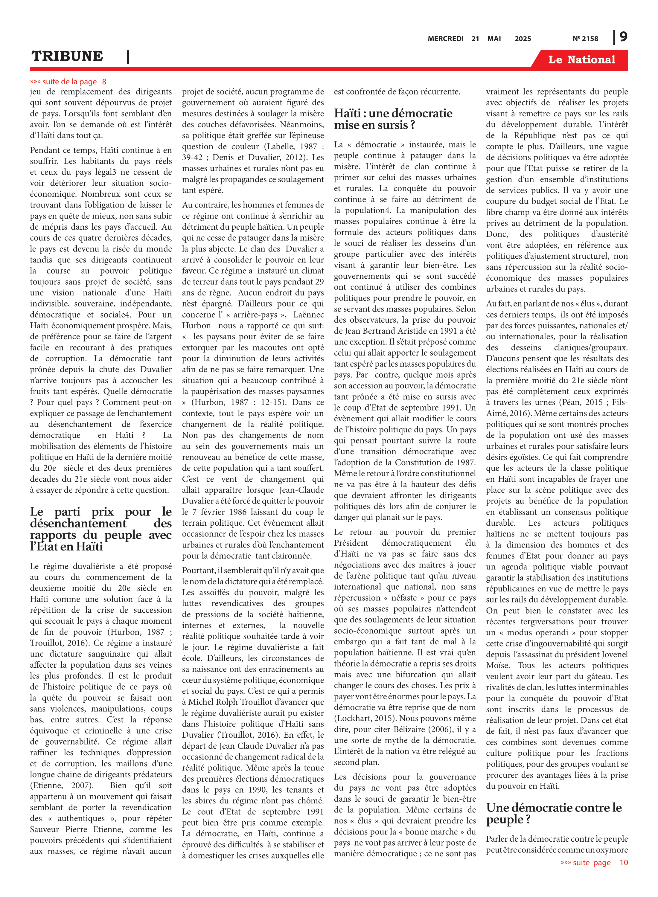 Page 9 de l'édition 2158