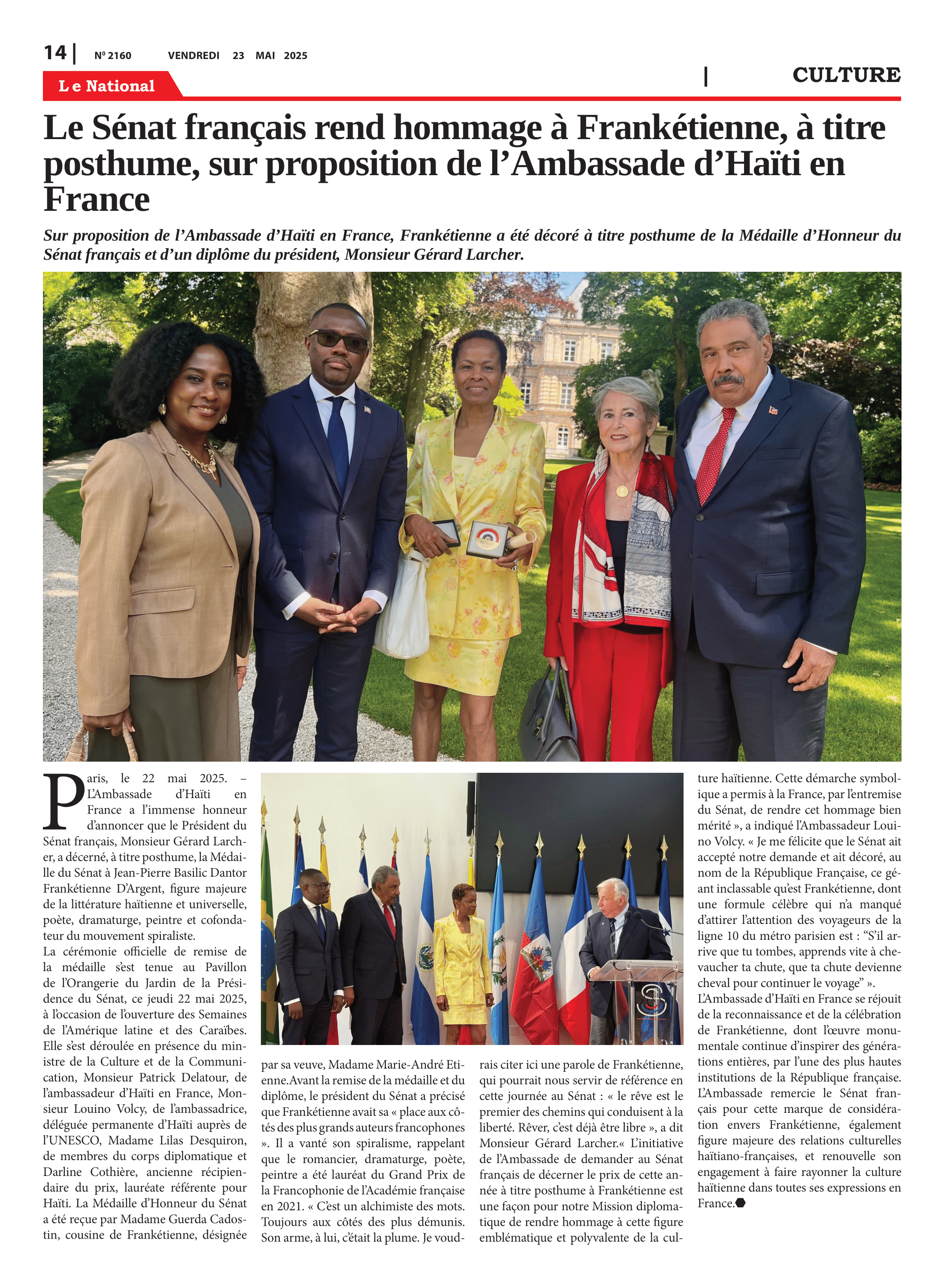 Page 14 de l'édition 2160