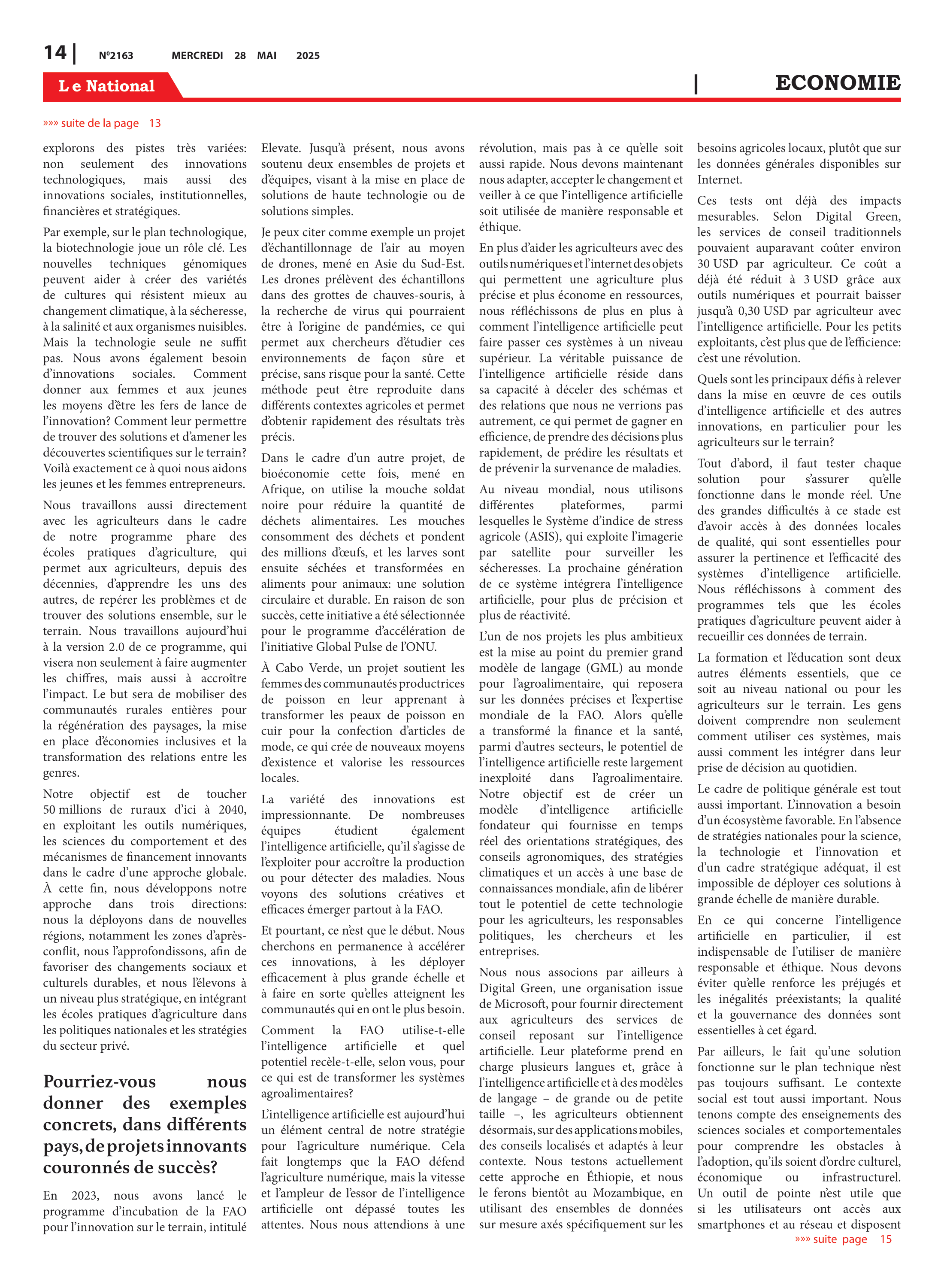Page 14 de l'édition 2163