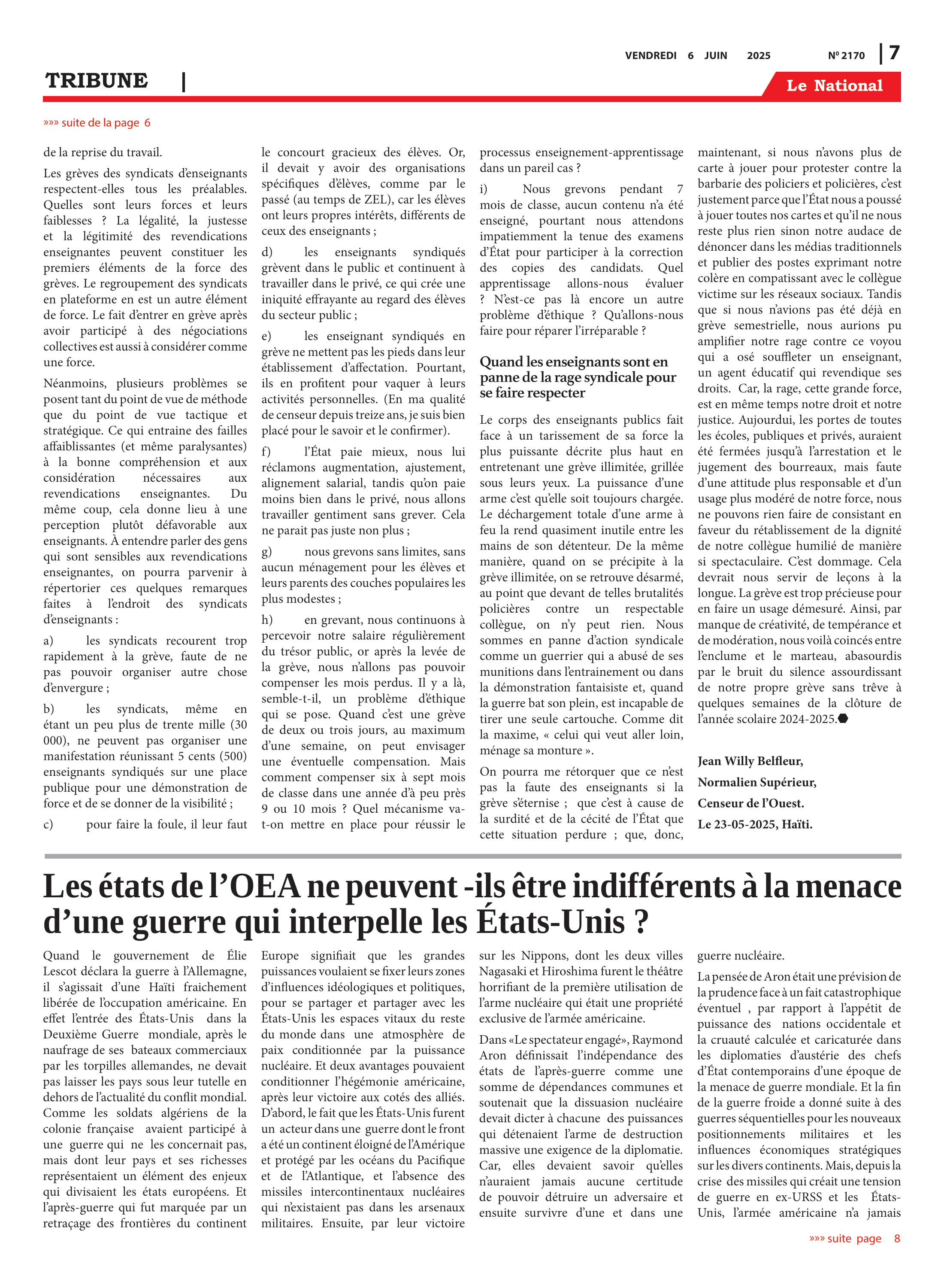 Page 7 de l'édition 2170