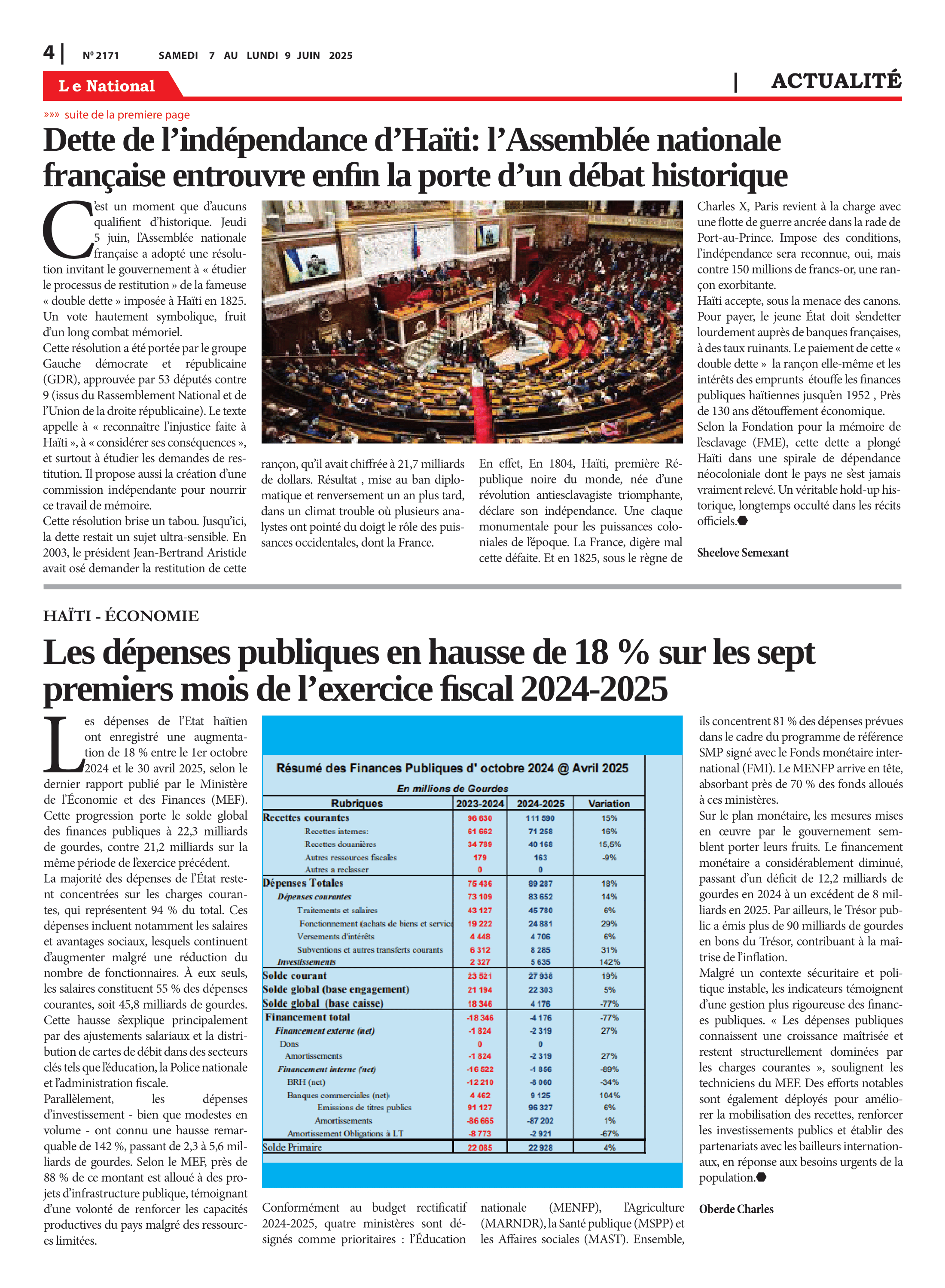 Page 4 de l'édition 2171