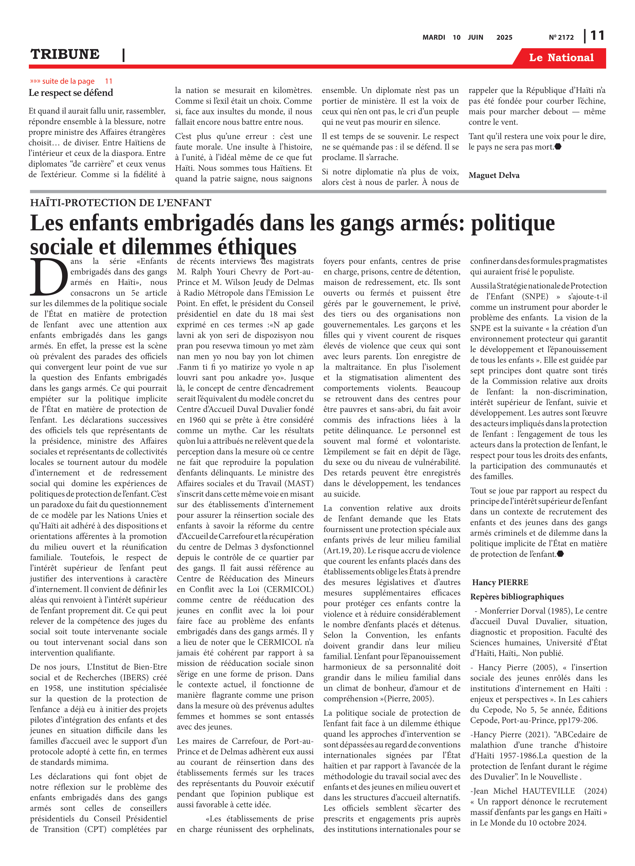 Page 11 de l'édition 2172