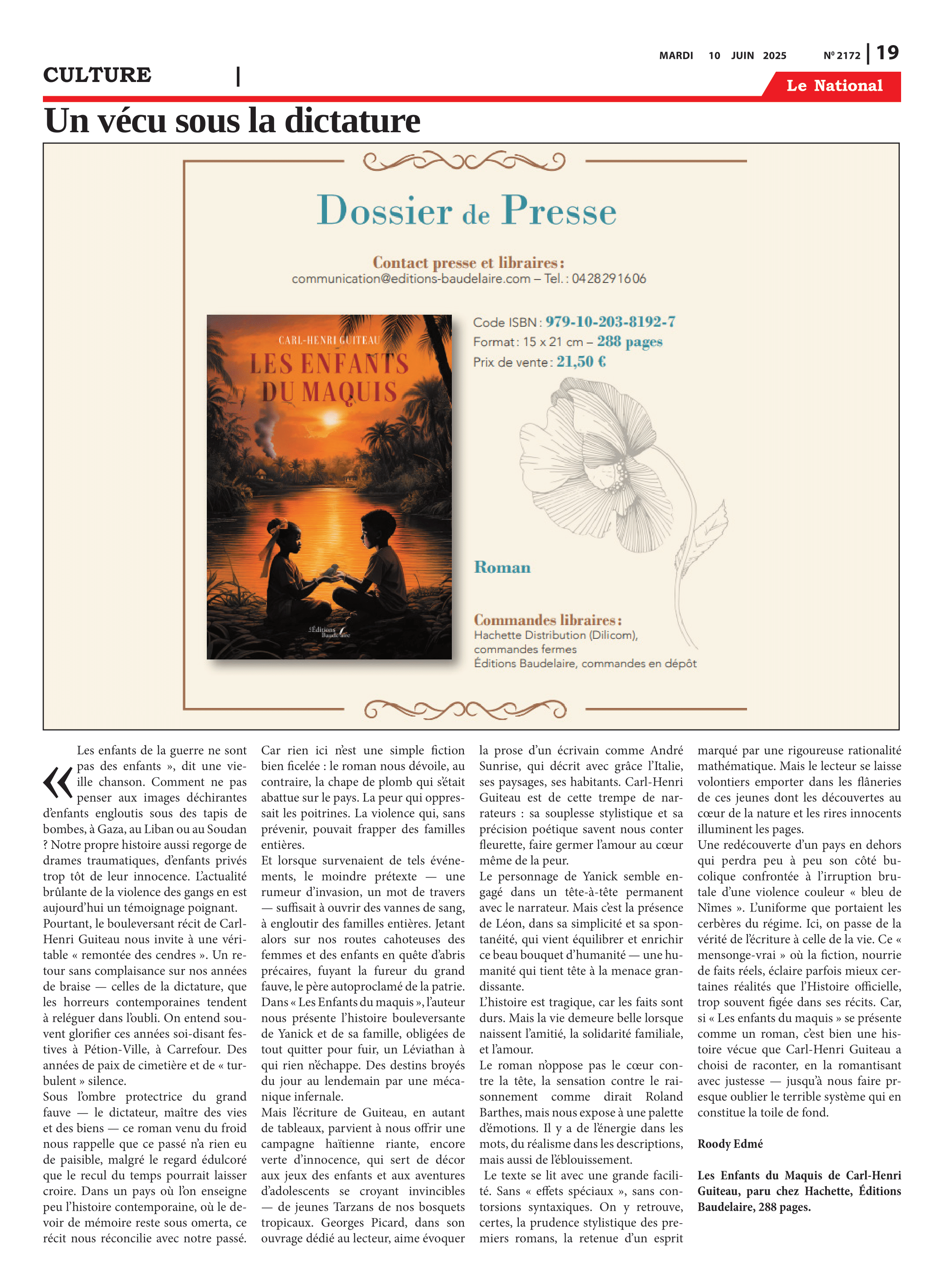 Page 19 de l'édition 2172