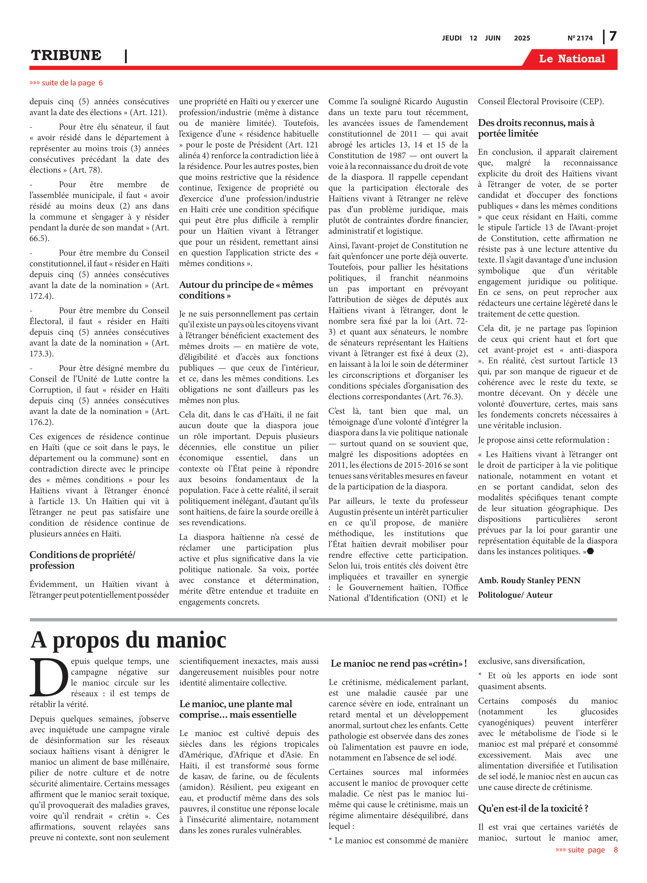 Page 7 de l'édition 2174