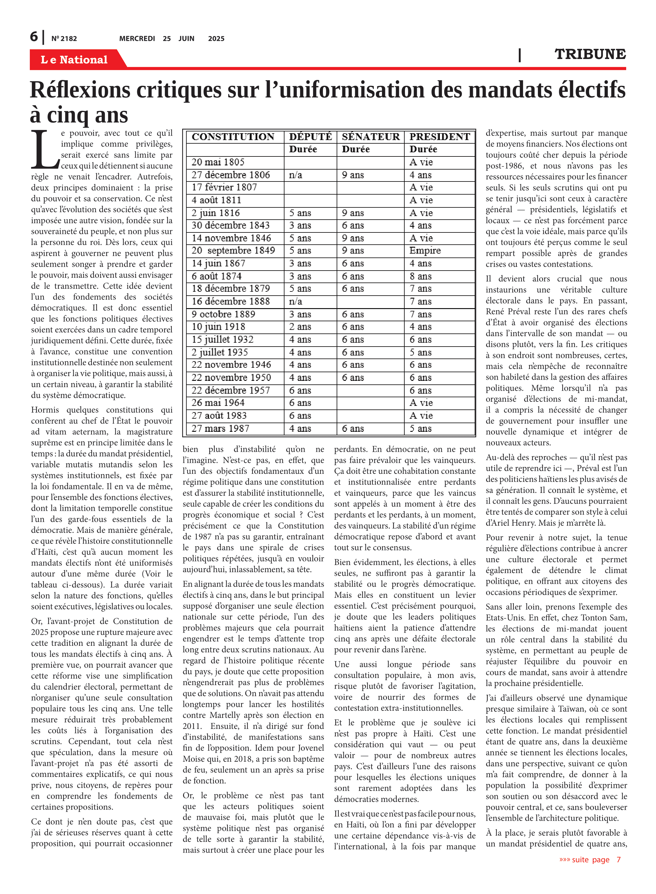 Page 6 de l'édition 2182