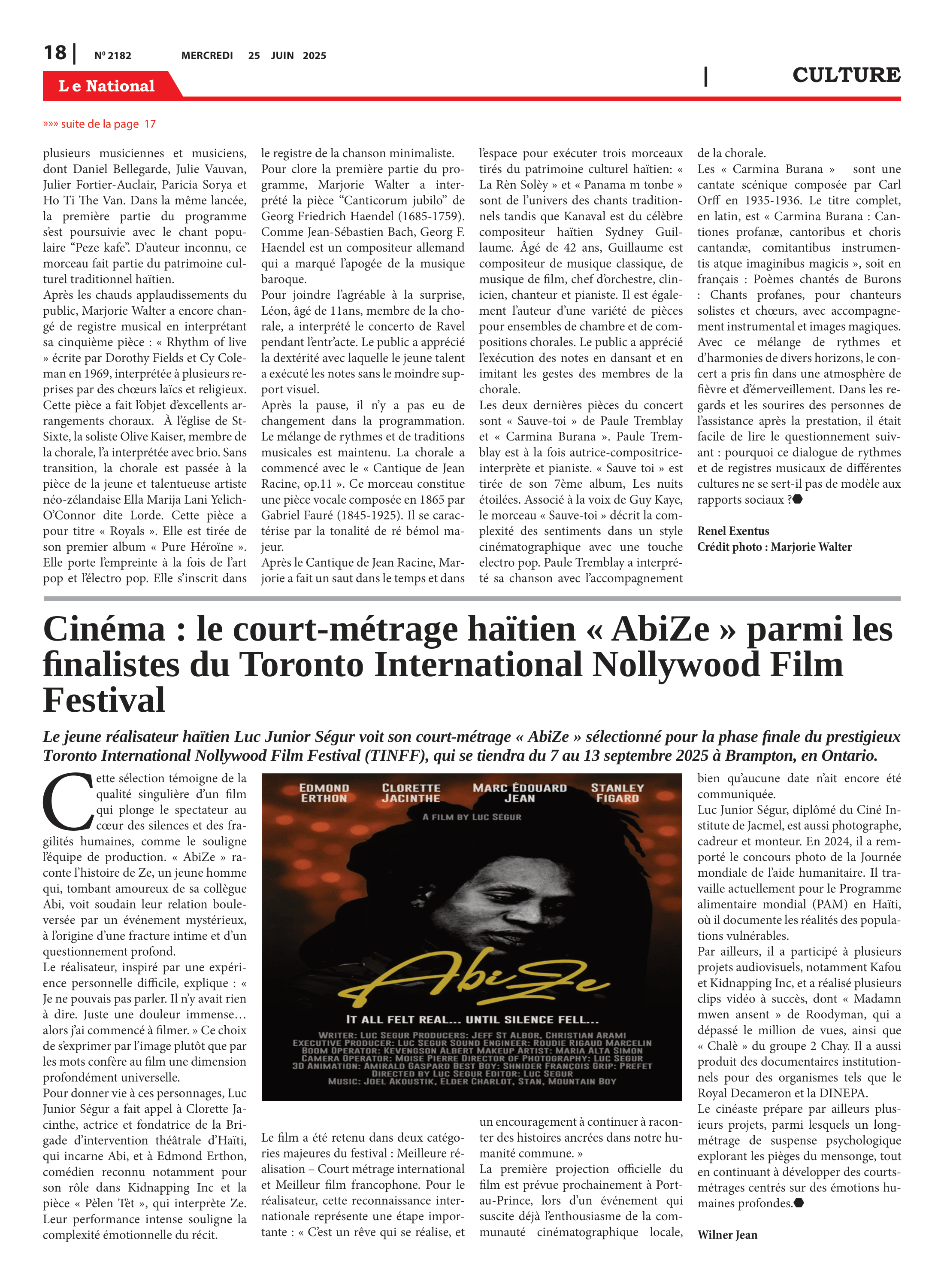 Page 18 de l'édition 2182