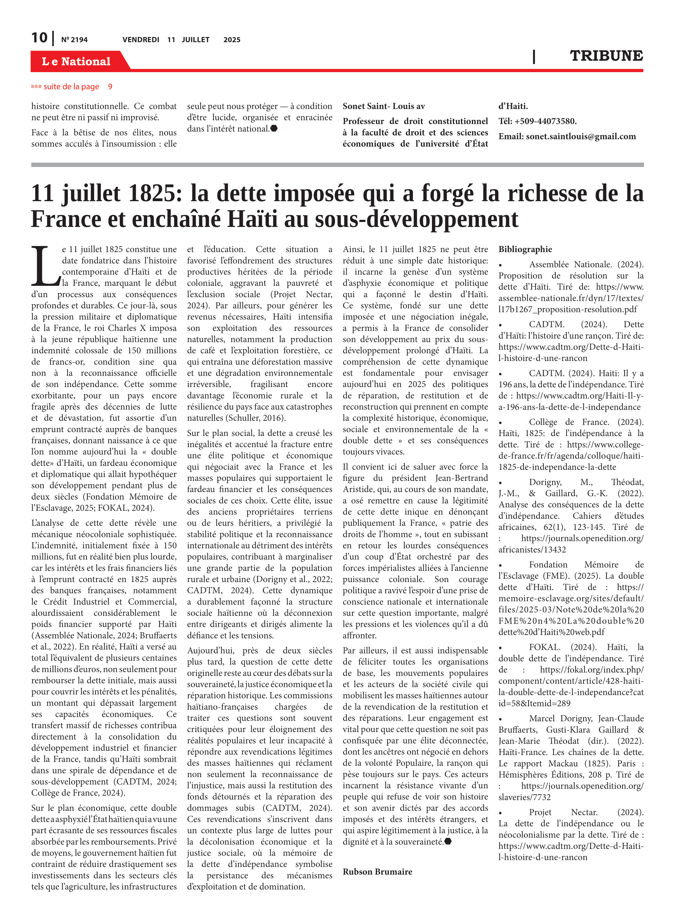 Page 10 de l'édition 2194