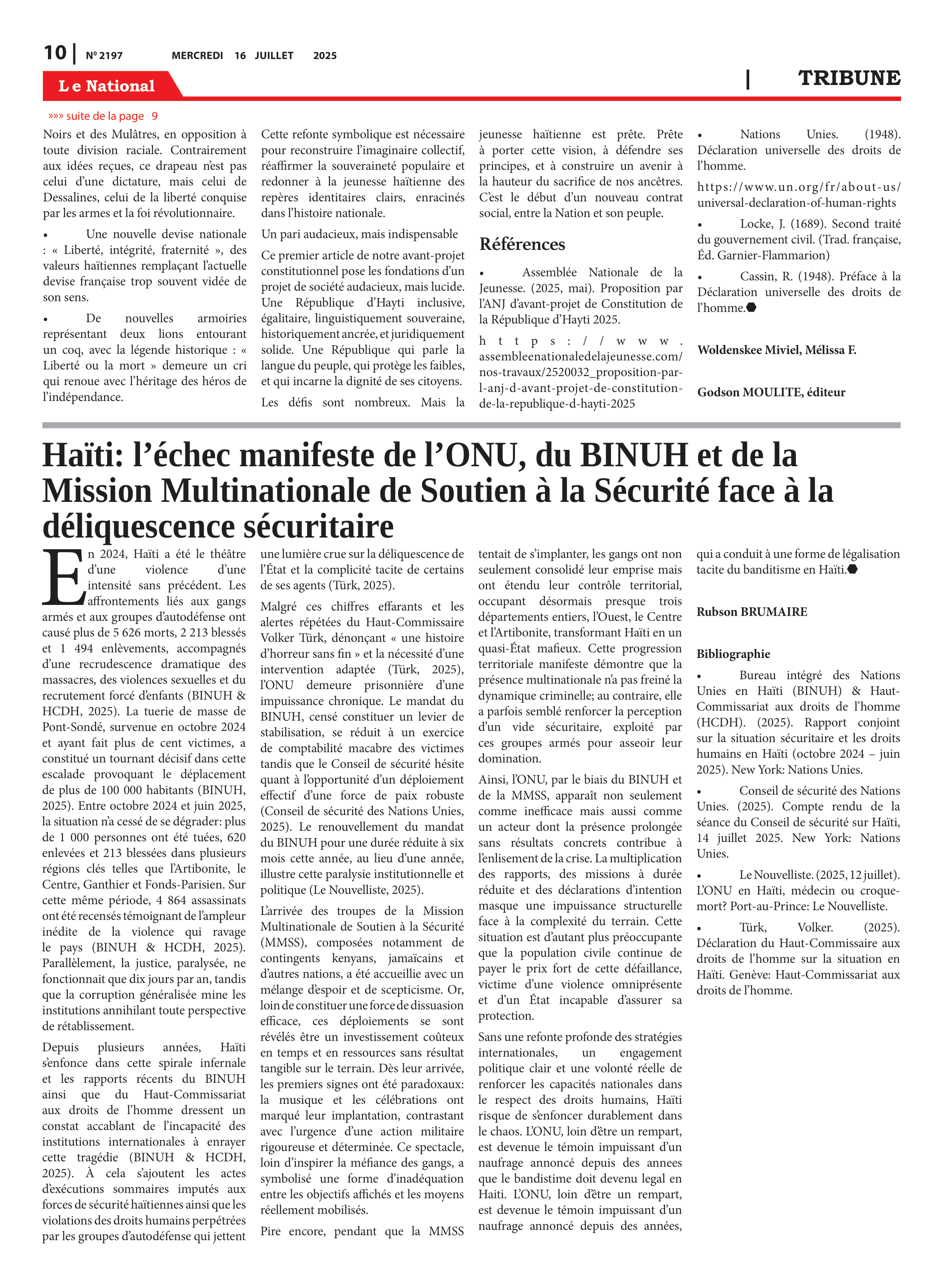 Page 10 de l'édition 2197