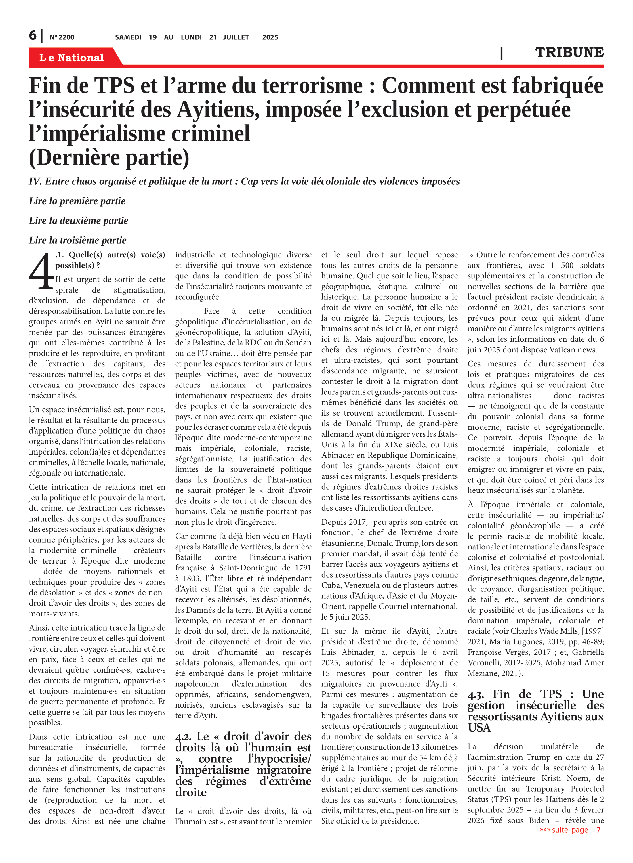 Page 6 de l'édition 2200