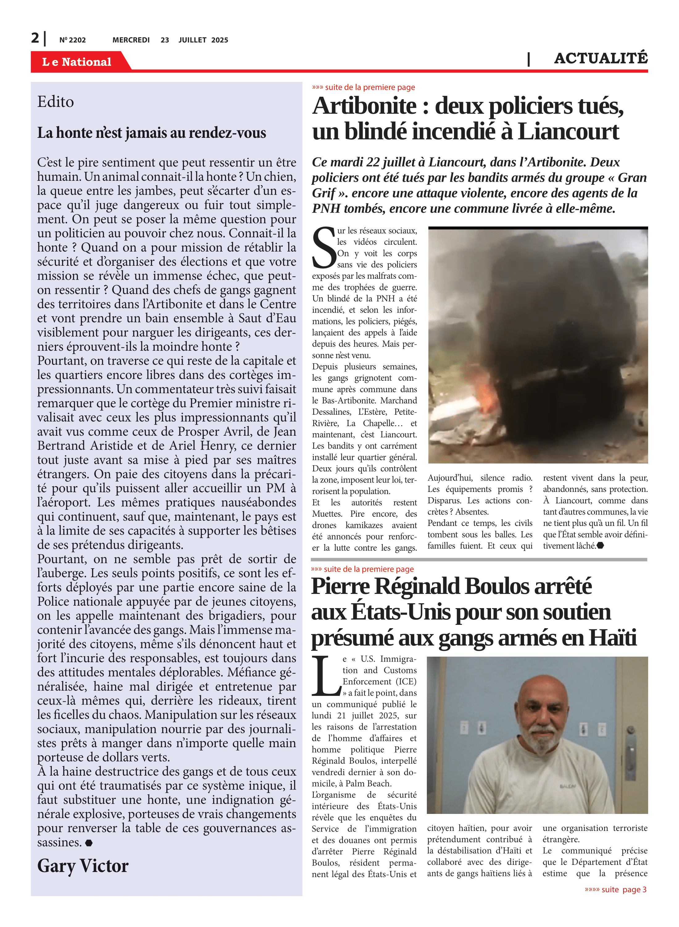 Page 2 de l'édition 2202