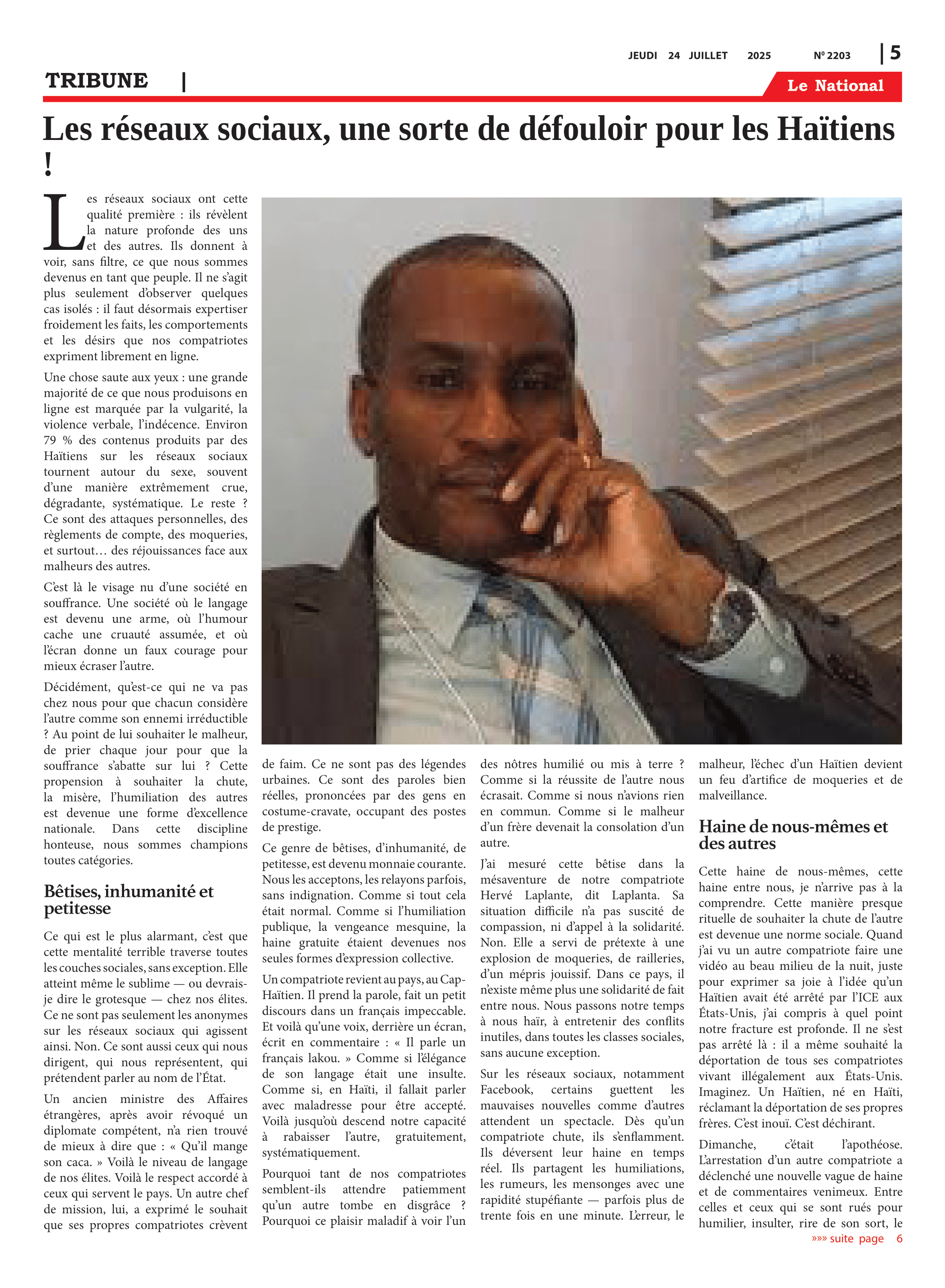 Page 6 de l'édition 2203