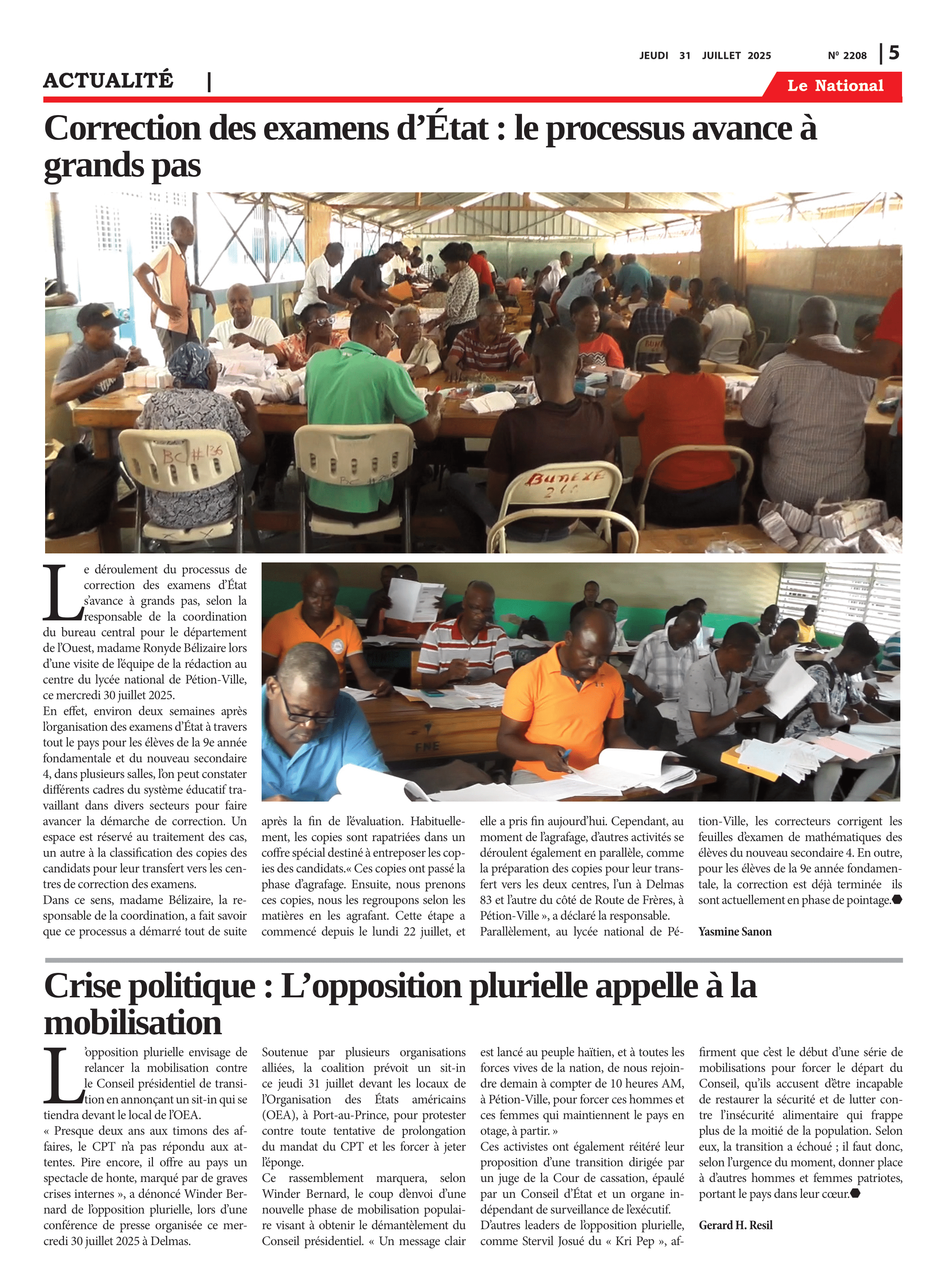 Page 5 de l'édition 2208