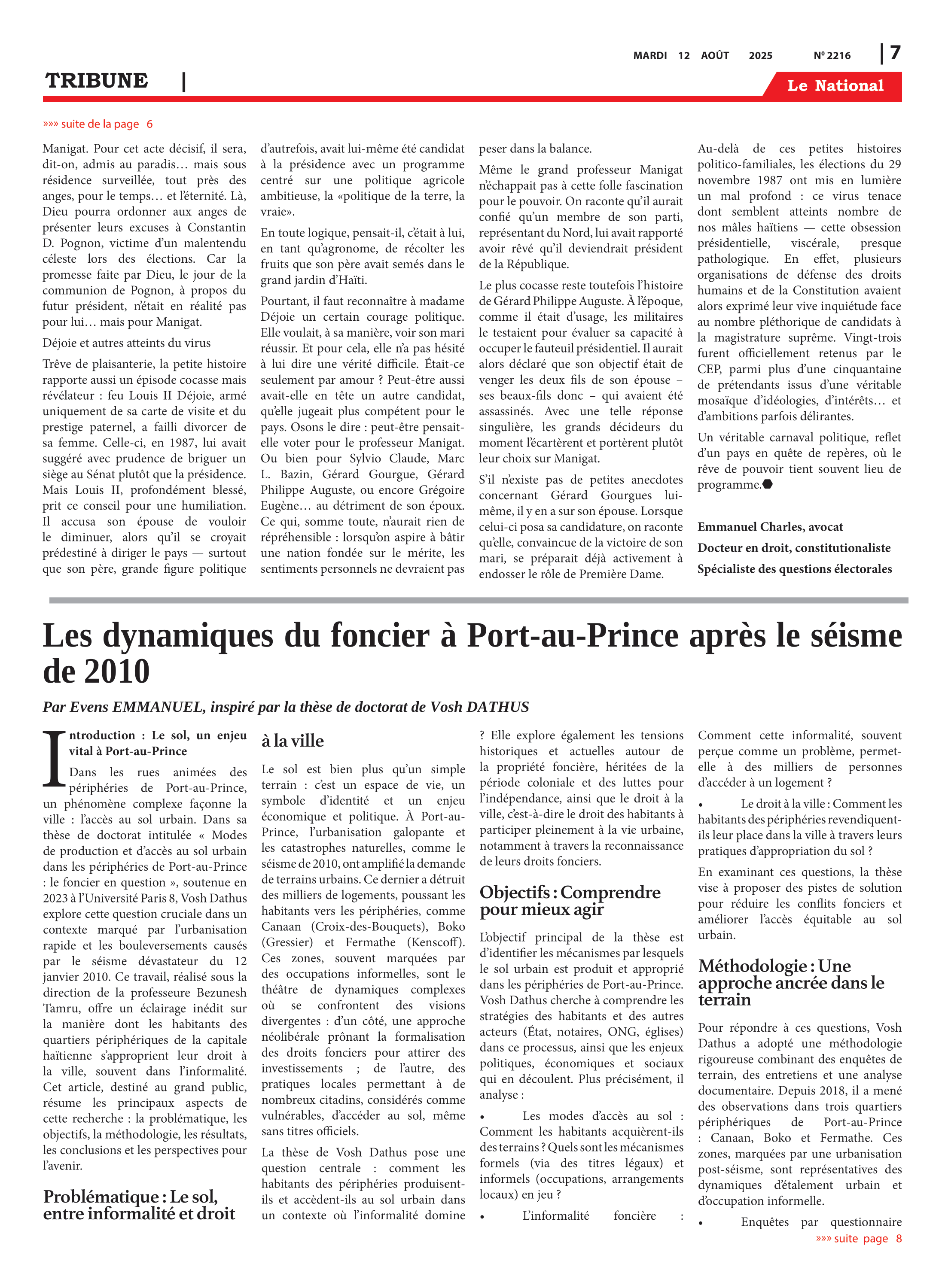Page 7 de l'édition 2216