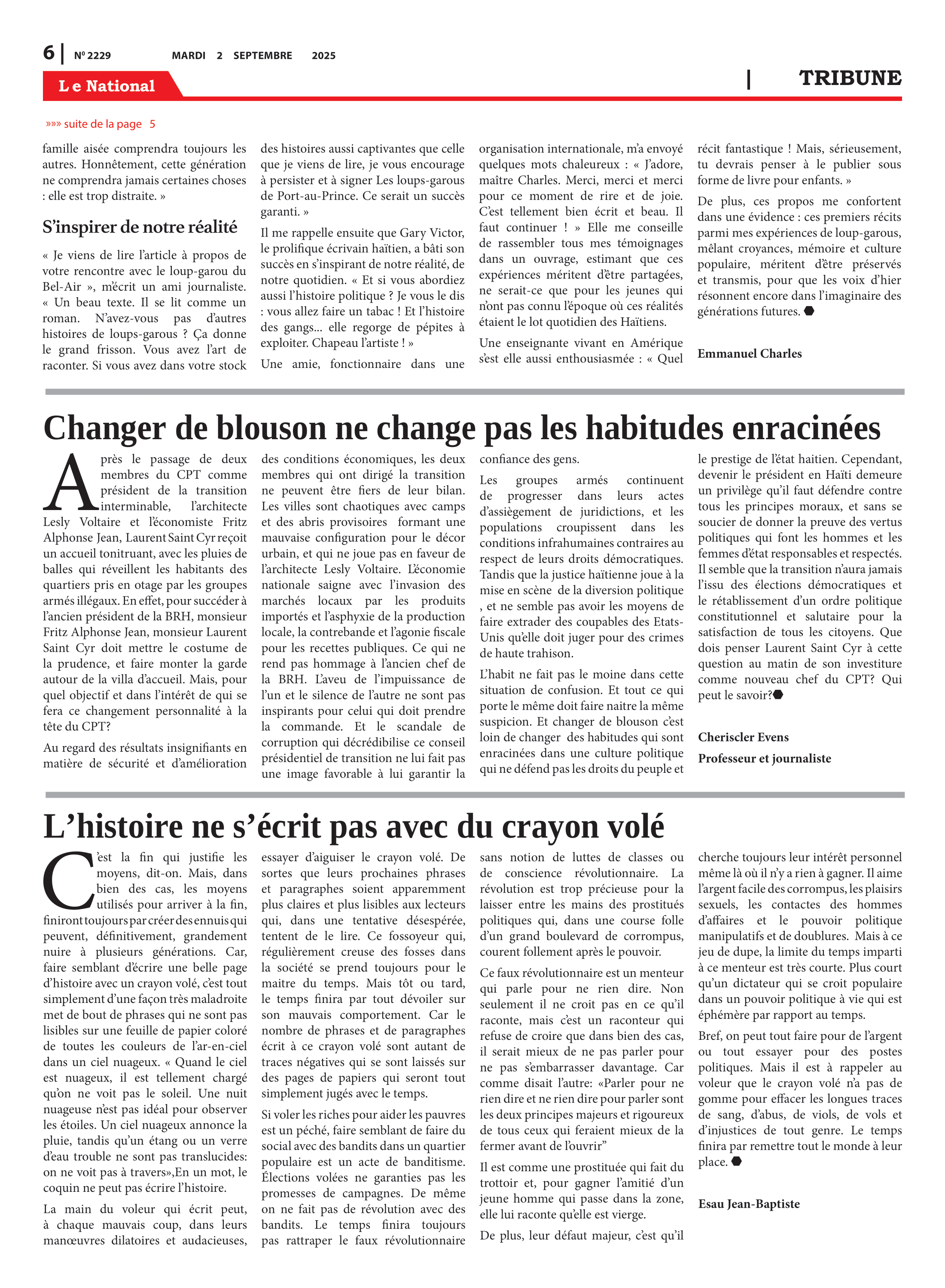 Page 6 de l'édition 2229