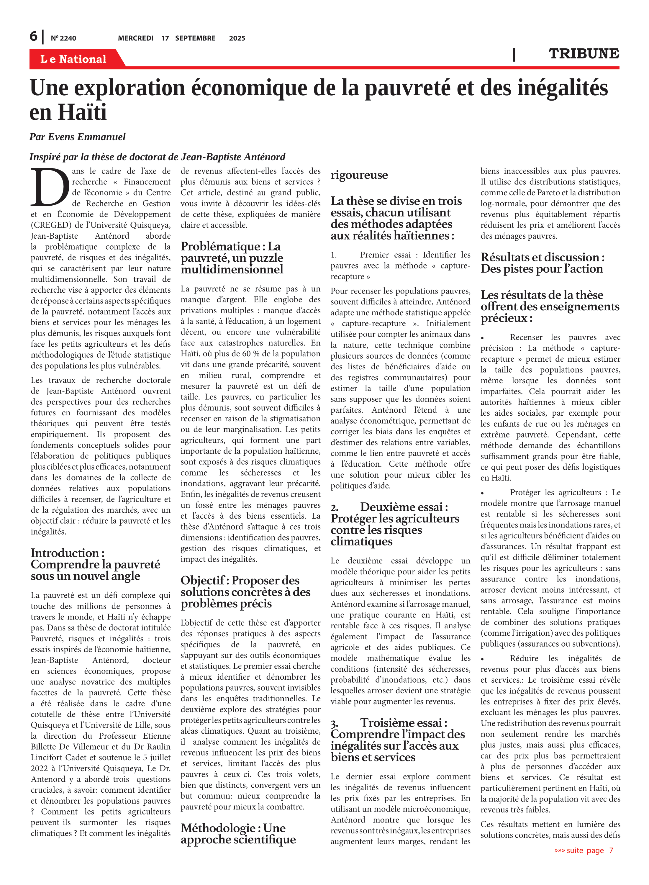Page 6 de l'édition 2240