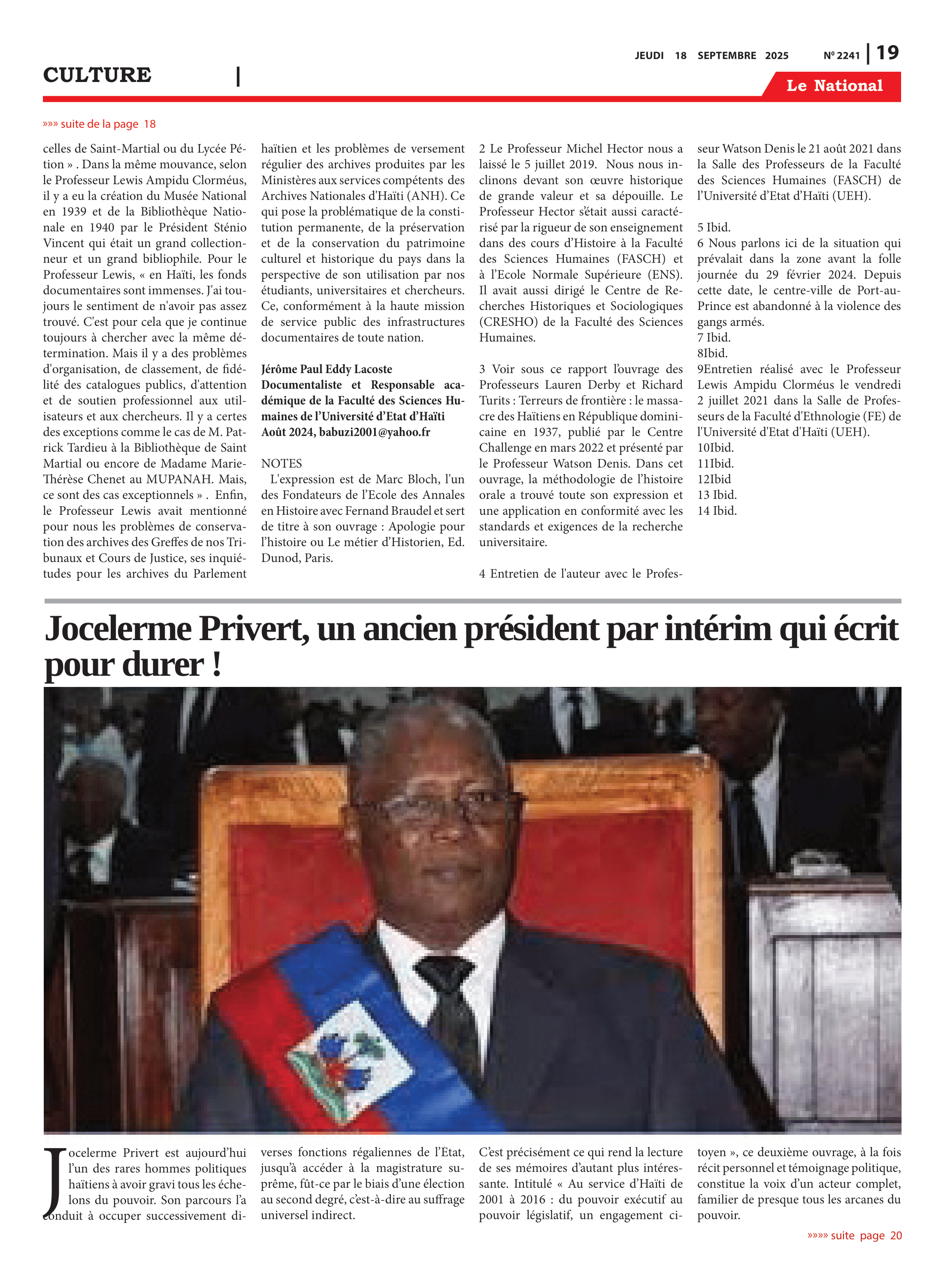 Page 19 de l'édition 2241