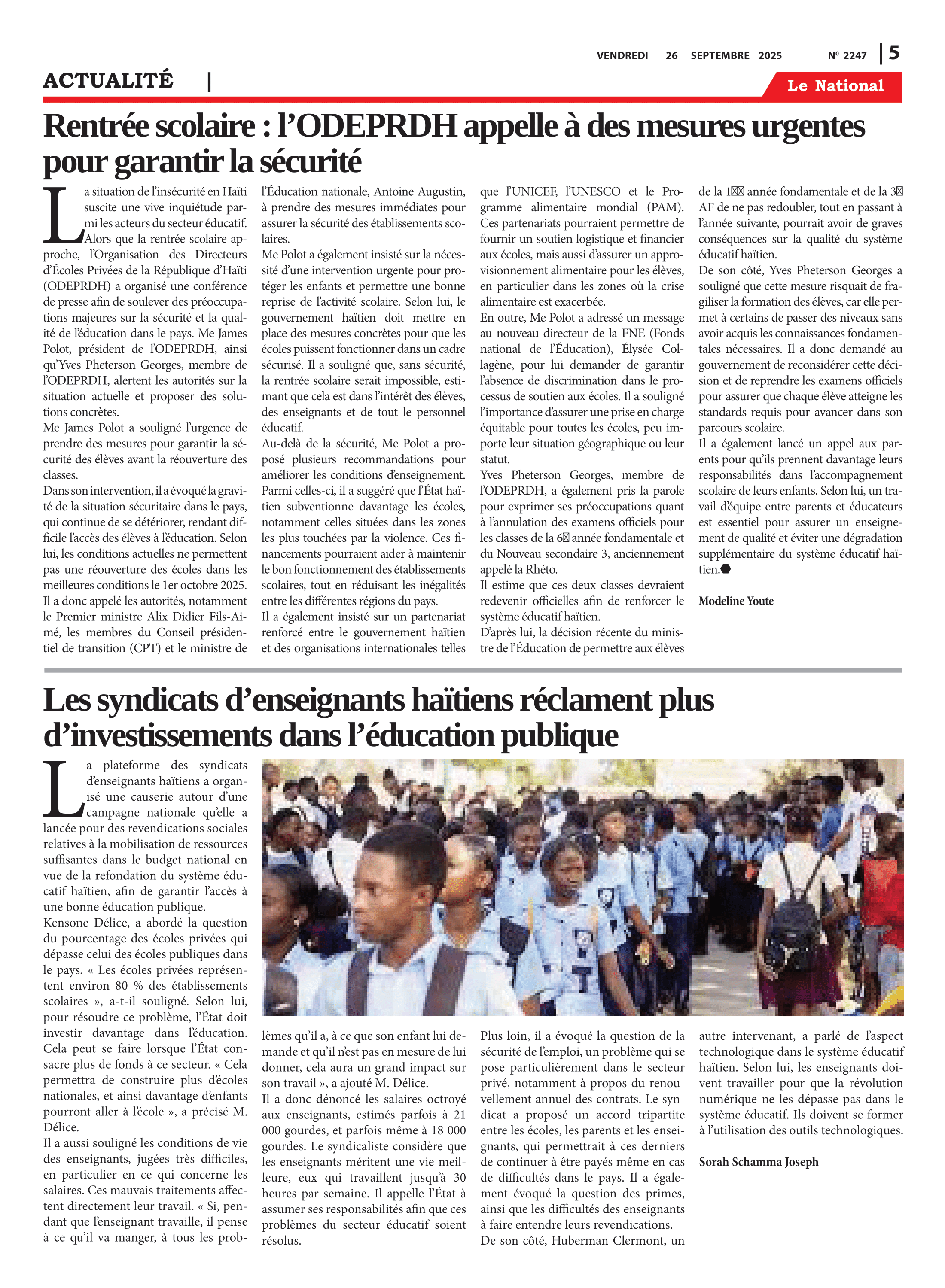 Page 5 de l'édition 2247