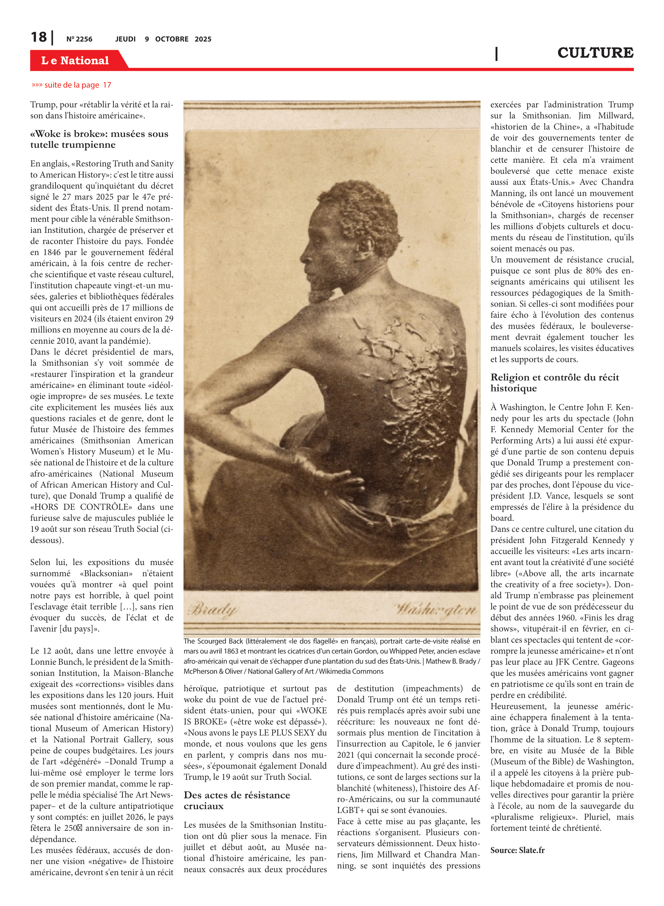 Page 18 de l'édition 2256
