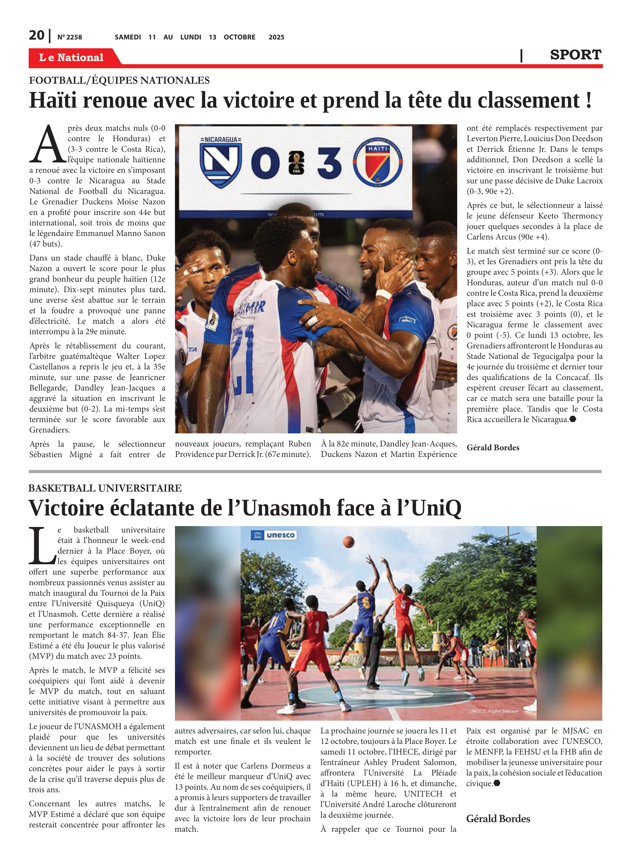 Page 20 de l'édition 2258