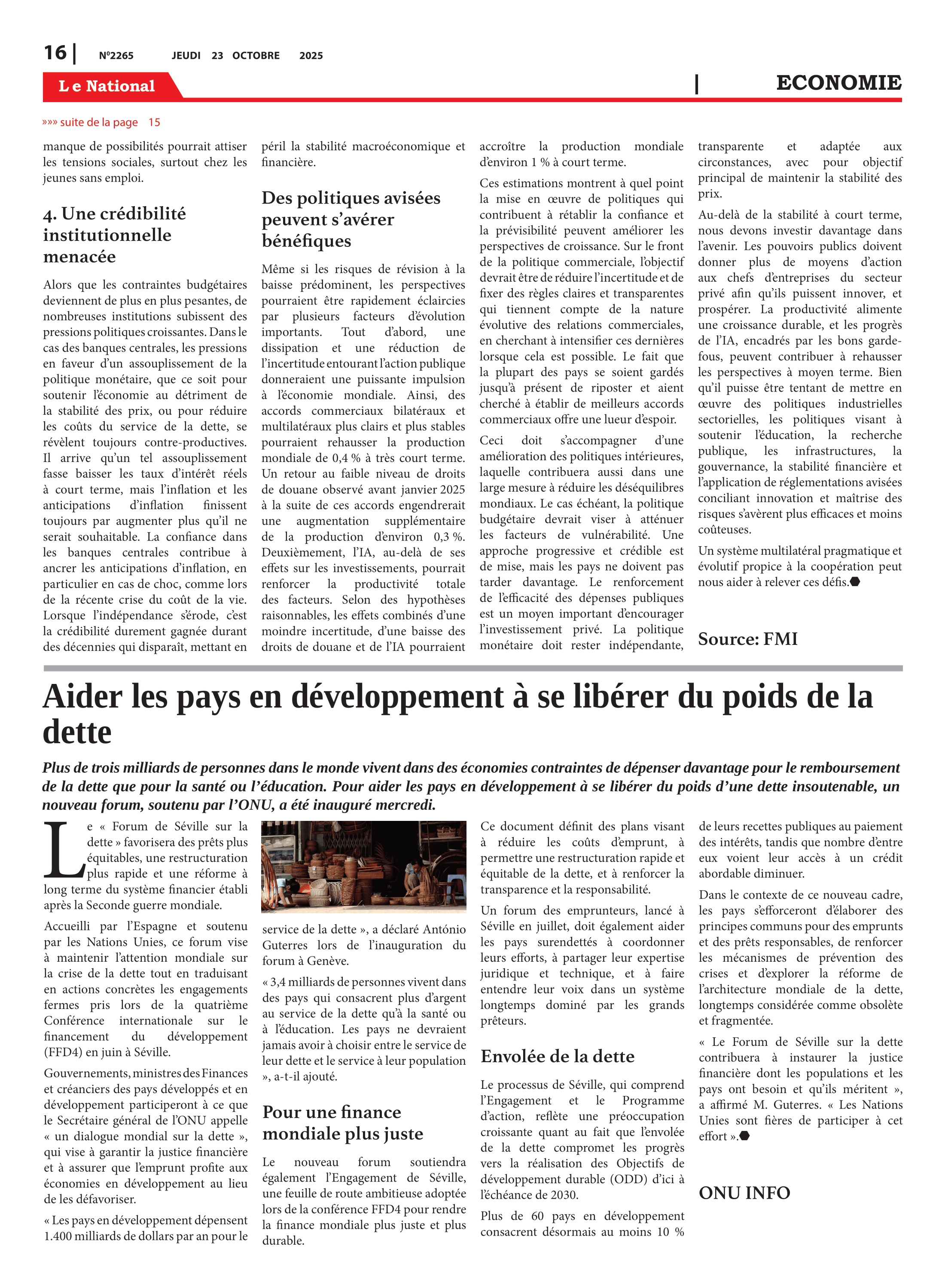 Page 16 de l'édition 2265