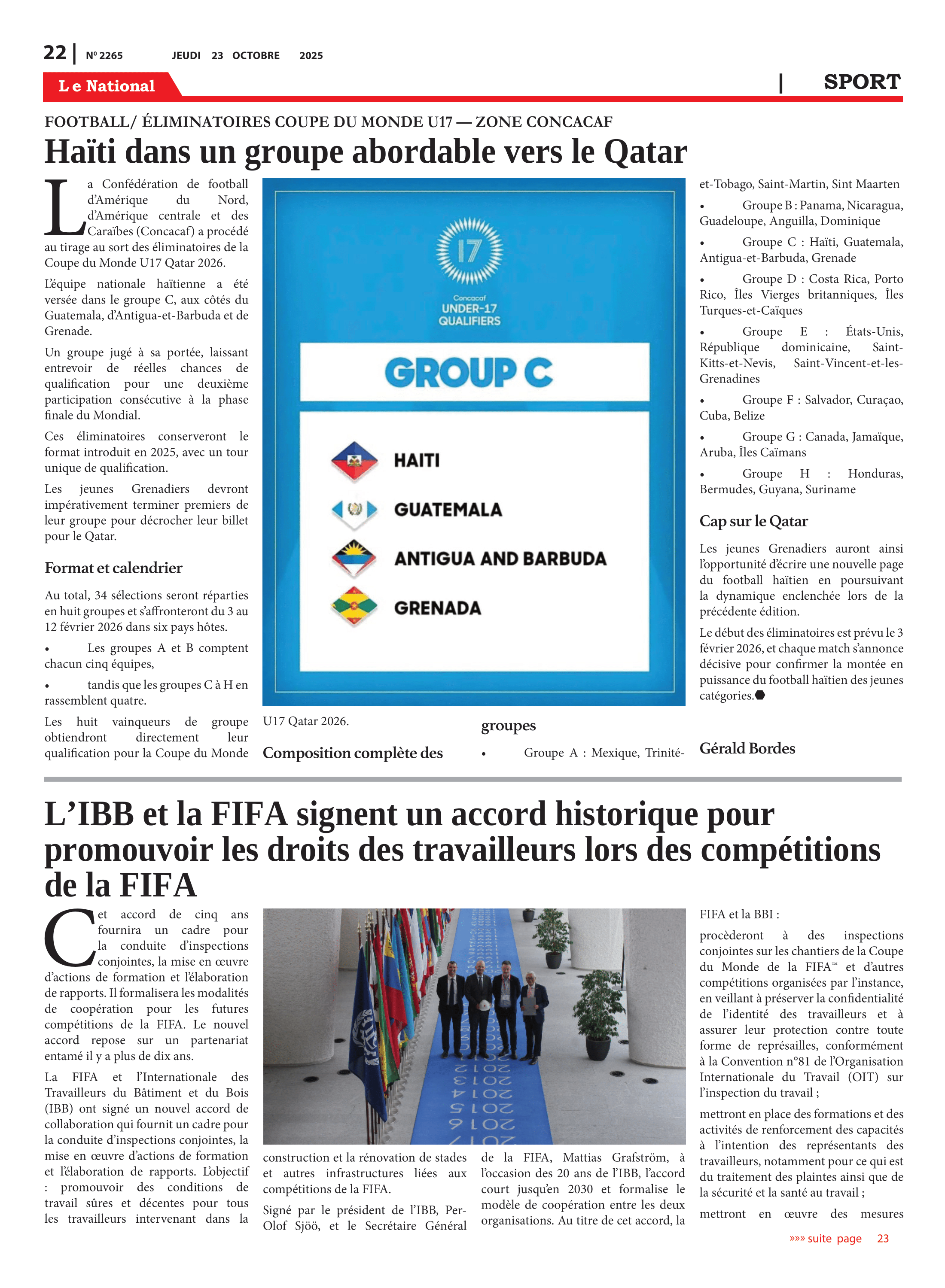 Page 22 de l'édition 2265