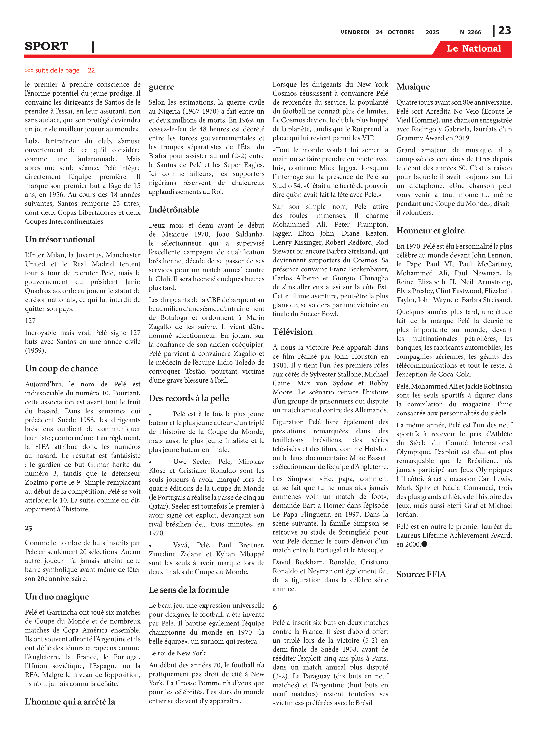 Page 23 de l'édition 2266