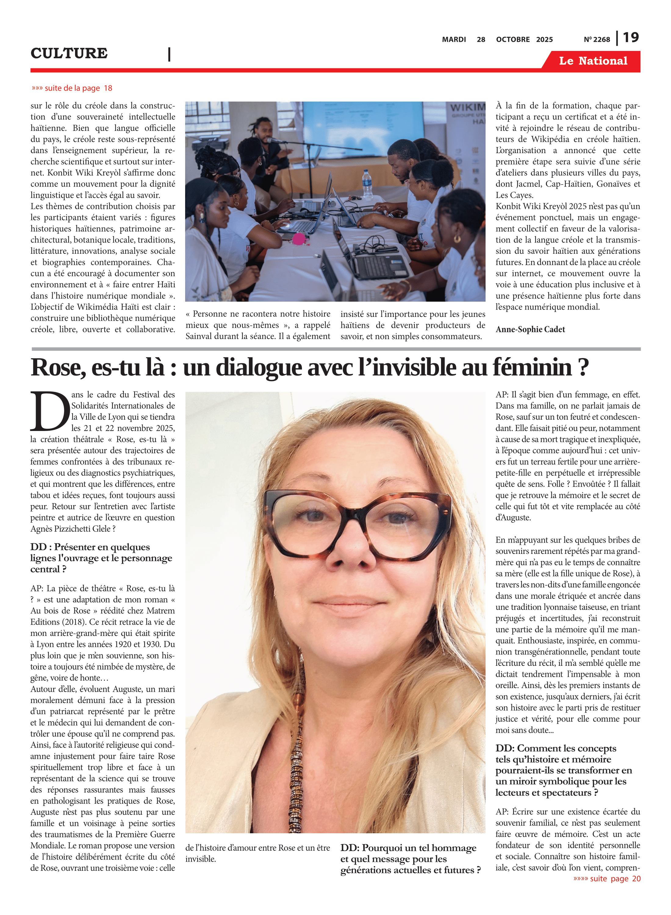 Page 19 de l'édition 2268