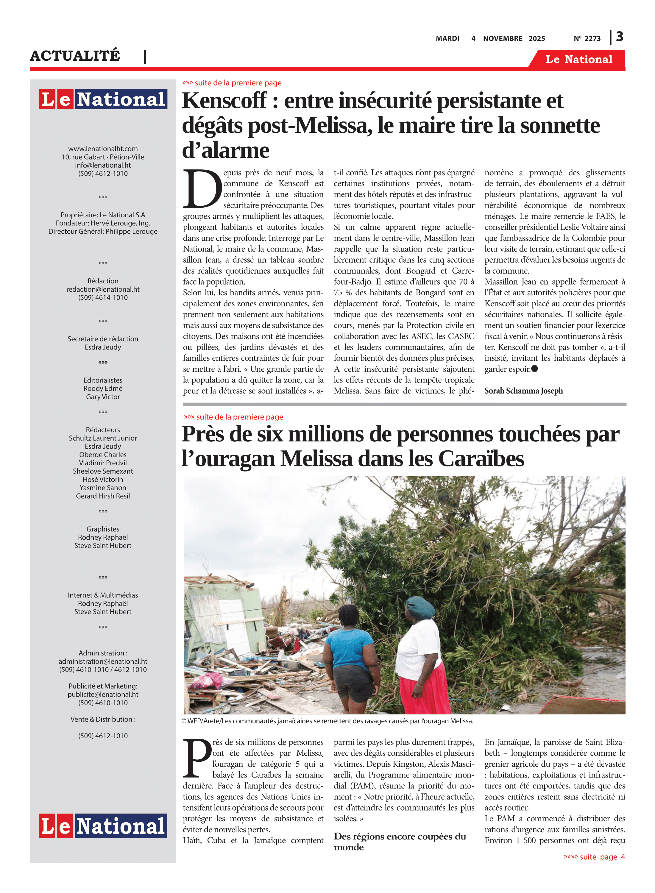 Page 3 de l'édition 2273