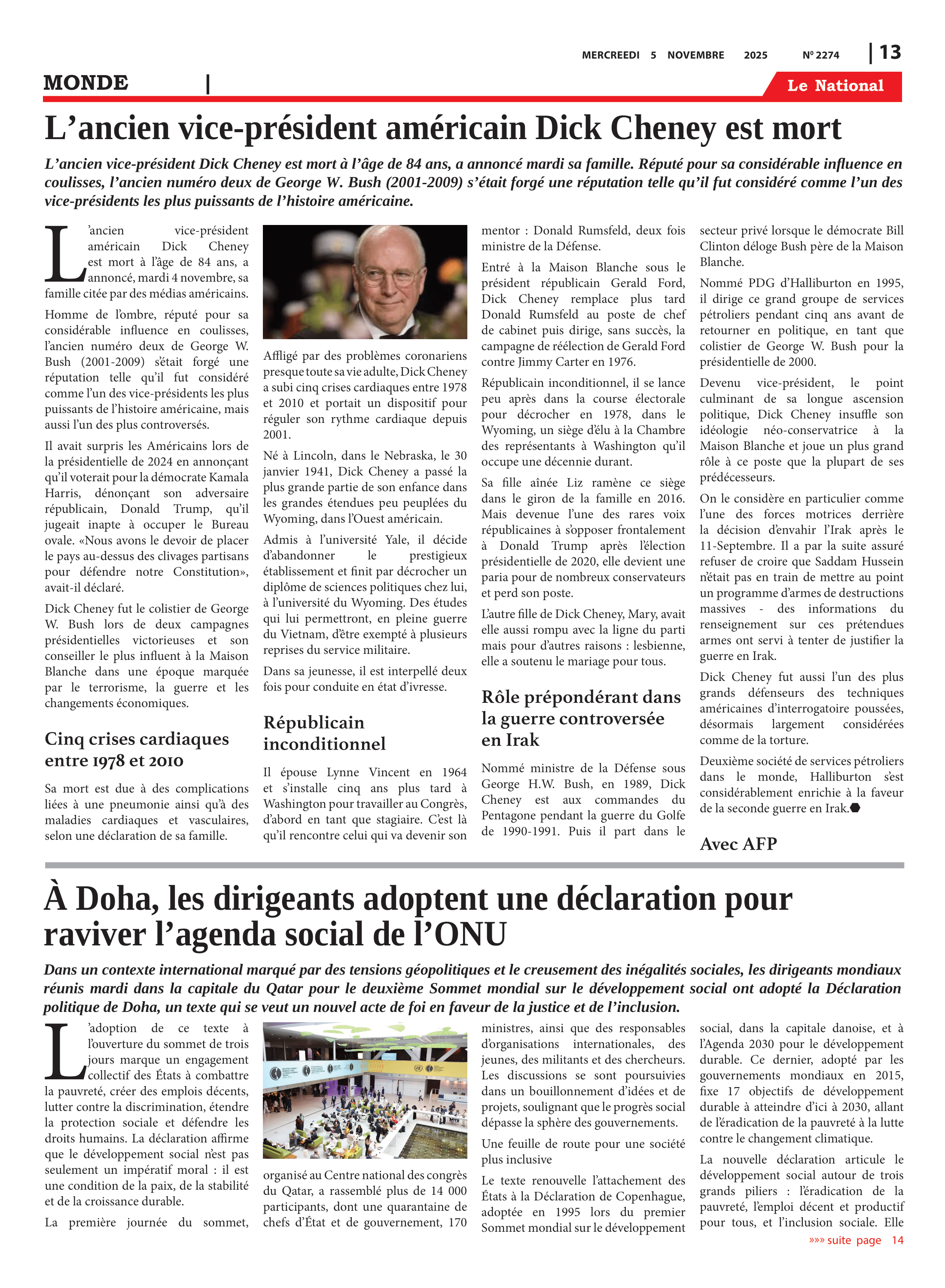 Page 13 de l'édition 2274