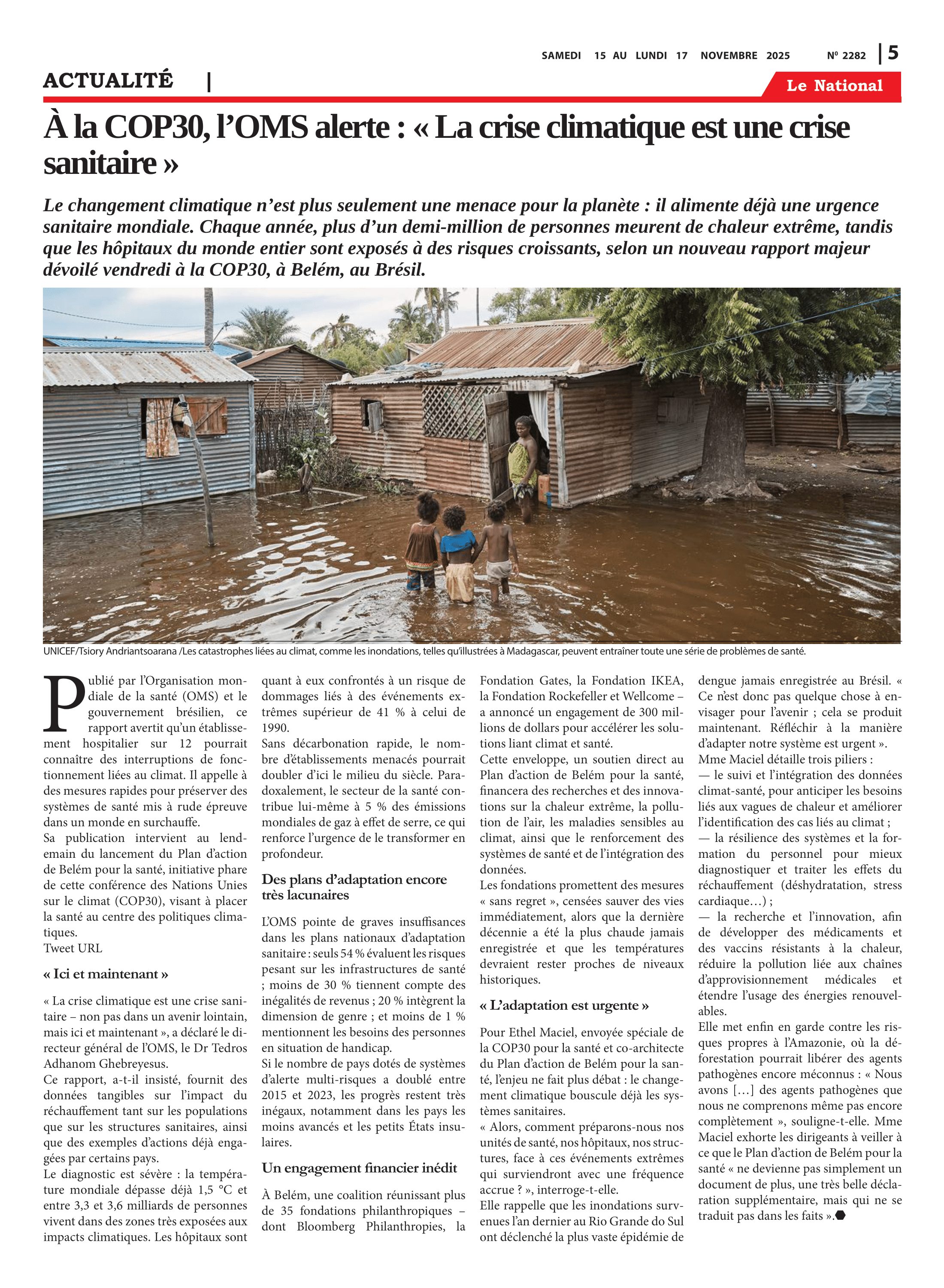 Page 5 de l'édition 2282