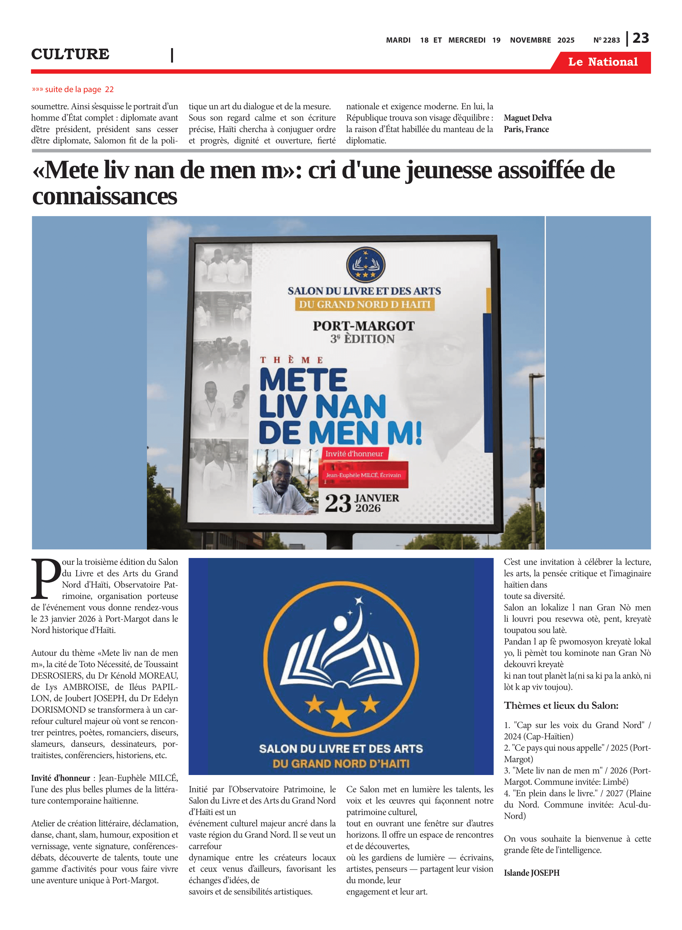 Page 23 de l'édition 2283