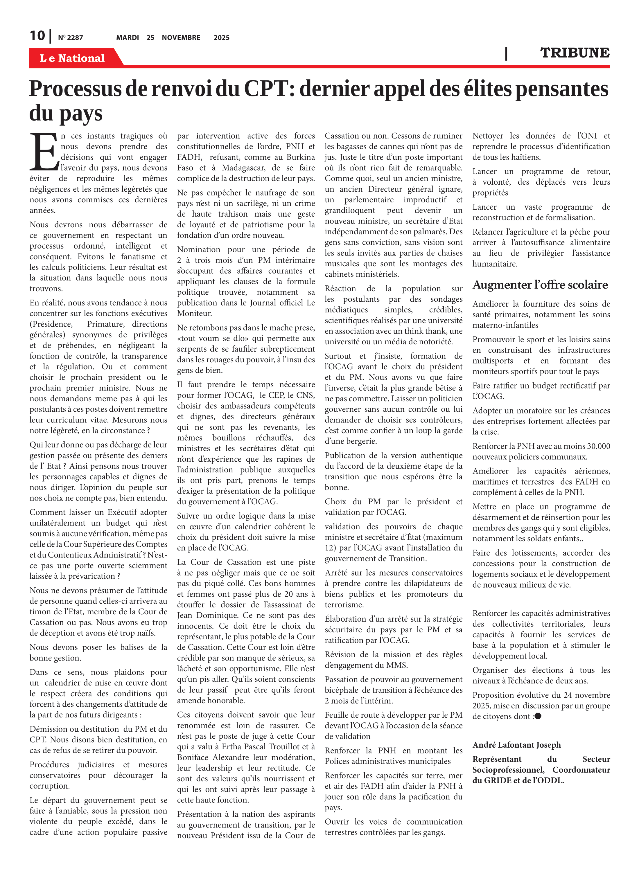 Page 10 de l'édition 2287