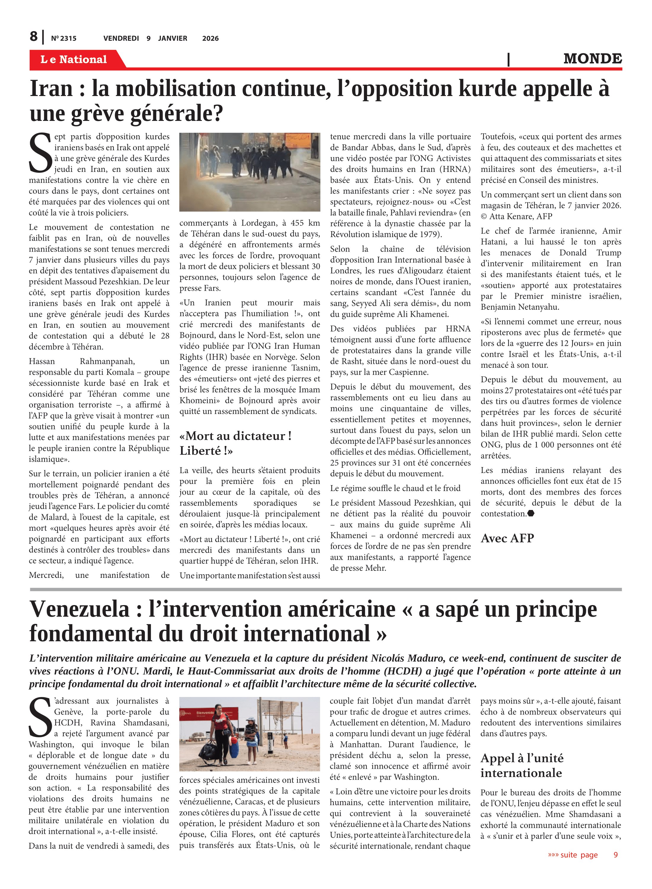 Page 8 de l'édition 2315