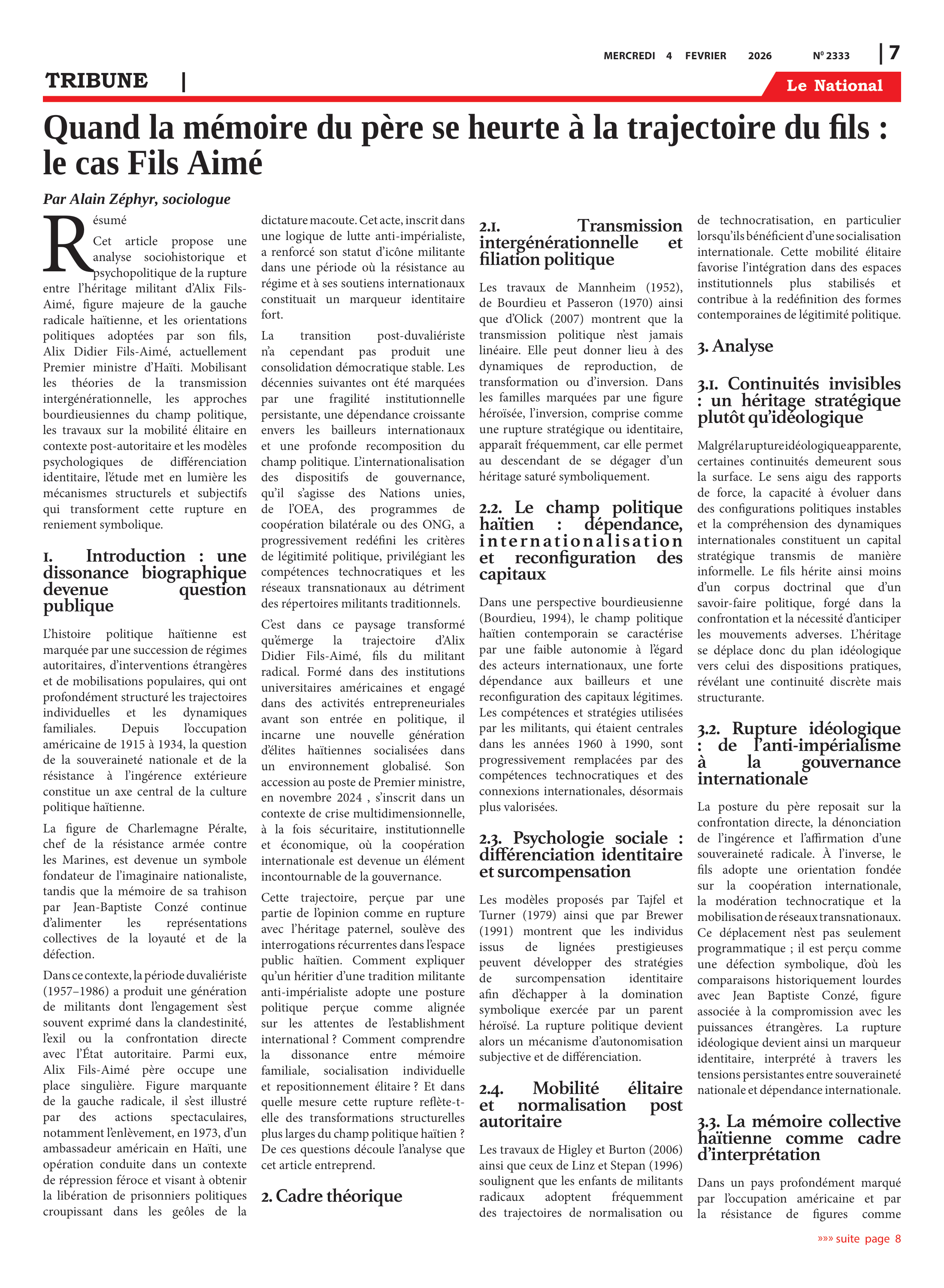Page 7 de l'édition 2333