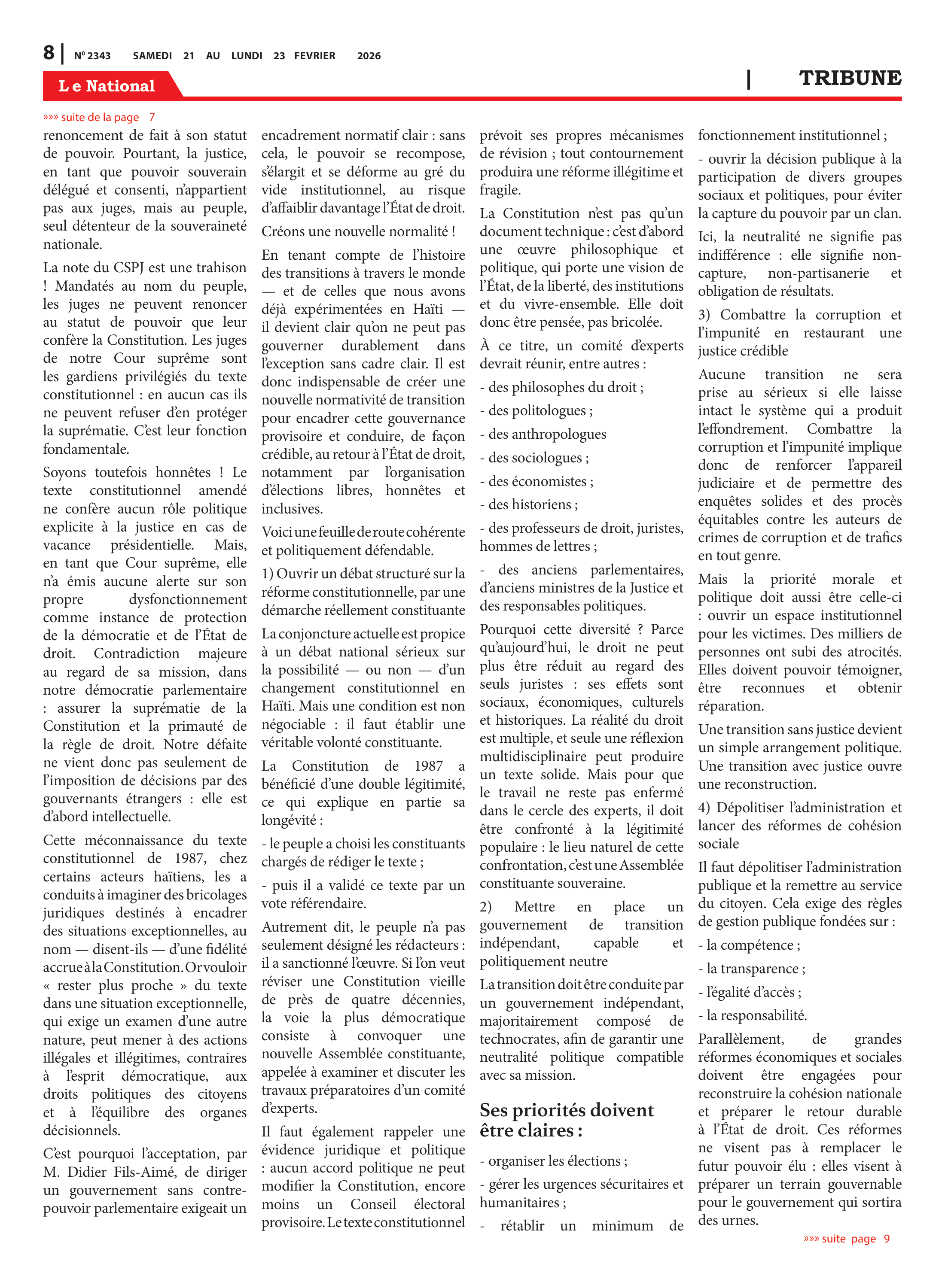 Page 8 de l'édition 2343