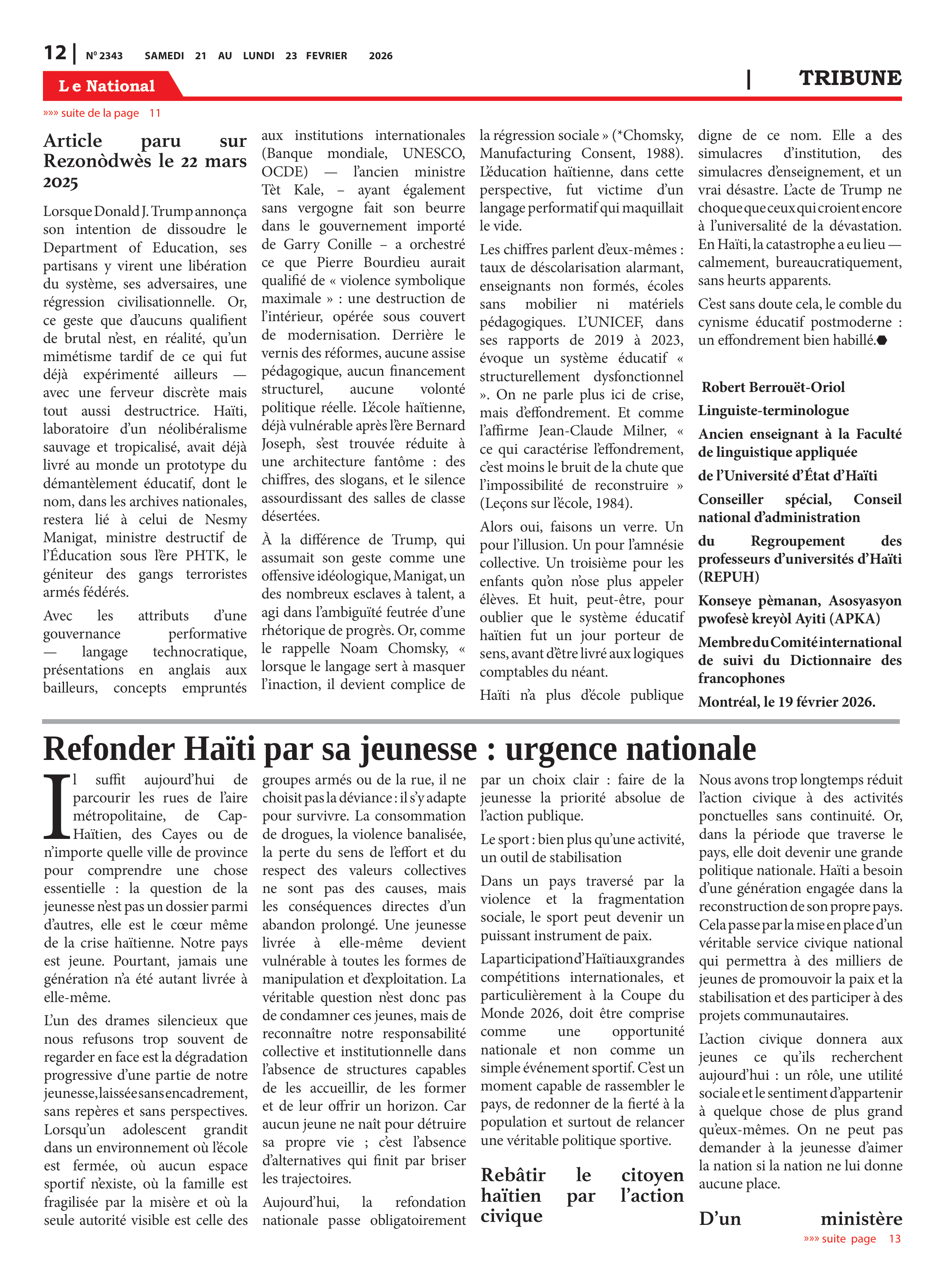 Page 12 de l'édition 2343