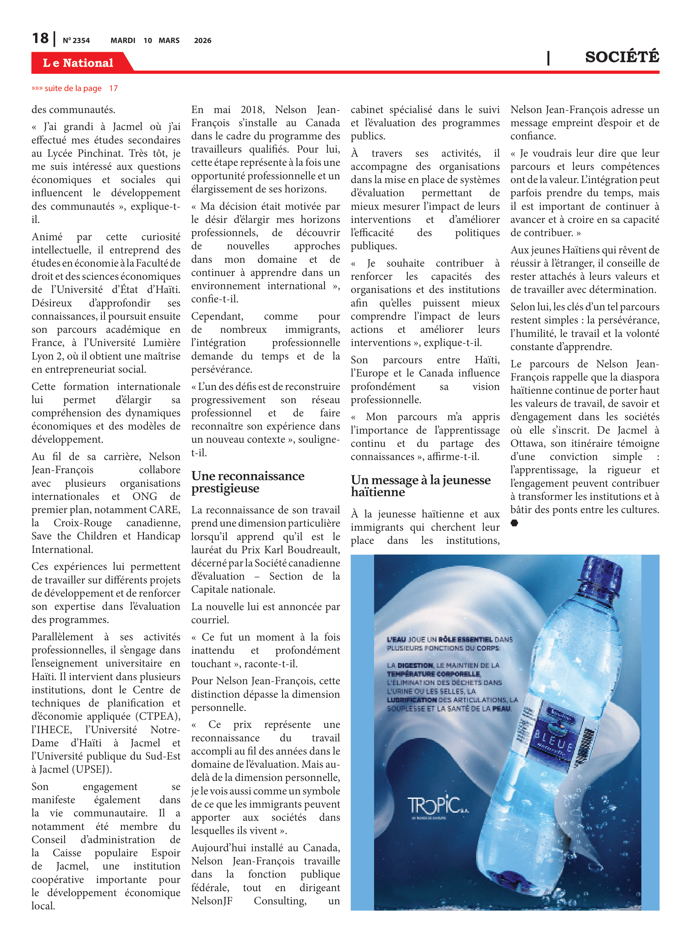 Page 18 de l'édition 2354