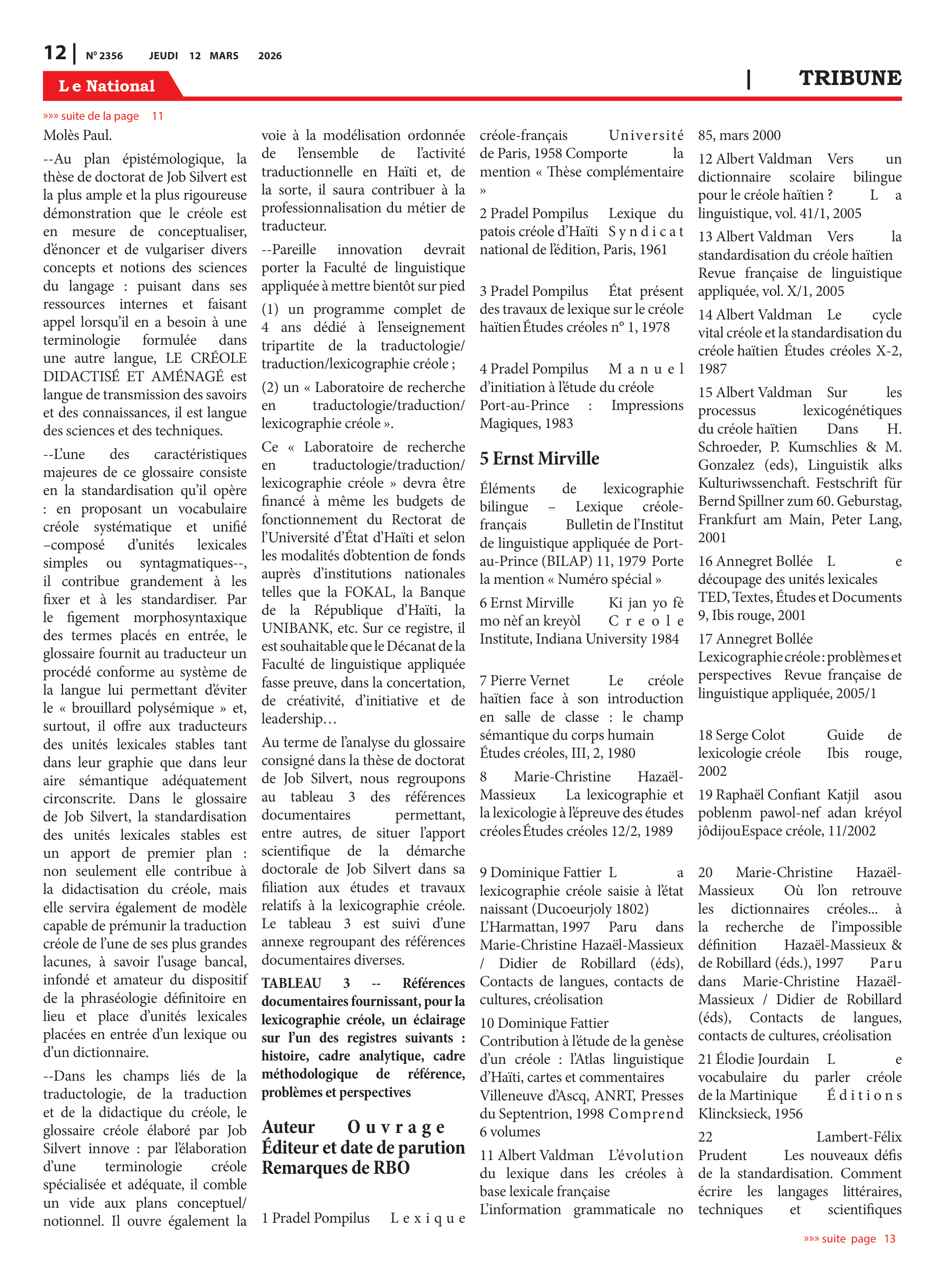 Page 12 de l'édition 2356