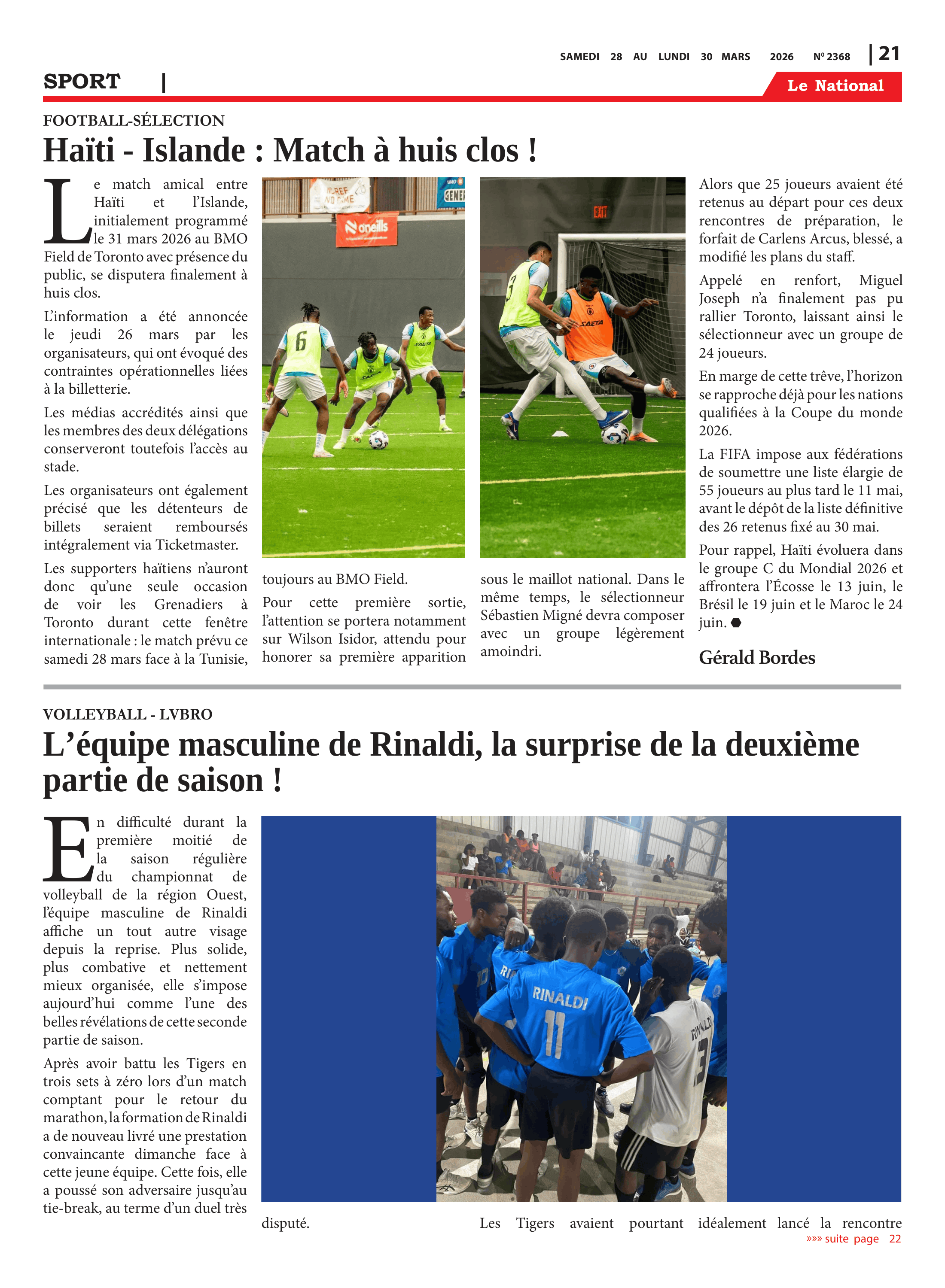 Page 21 de l'édition 2368