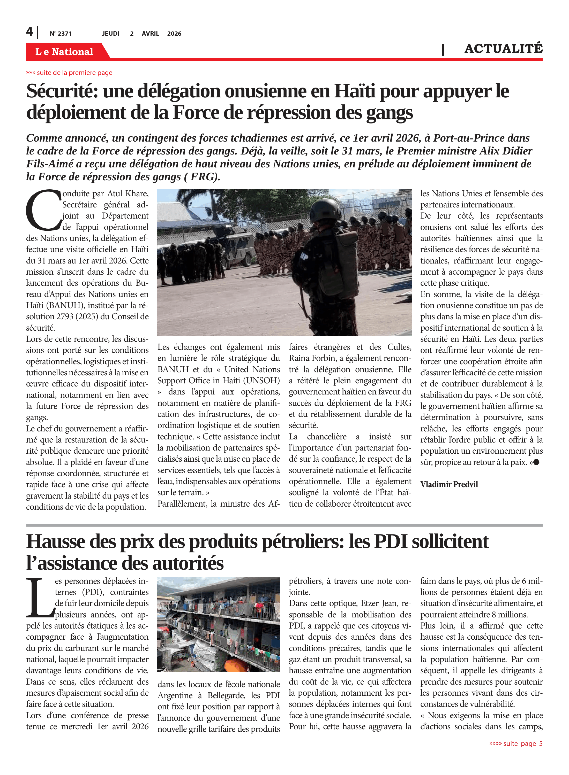 Page 4 de l'édition 2371