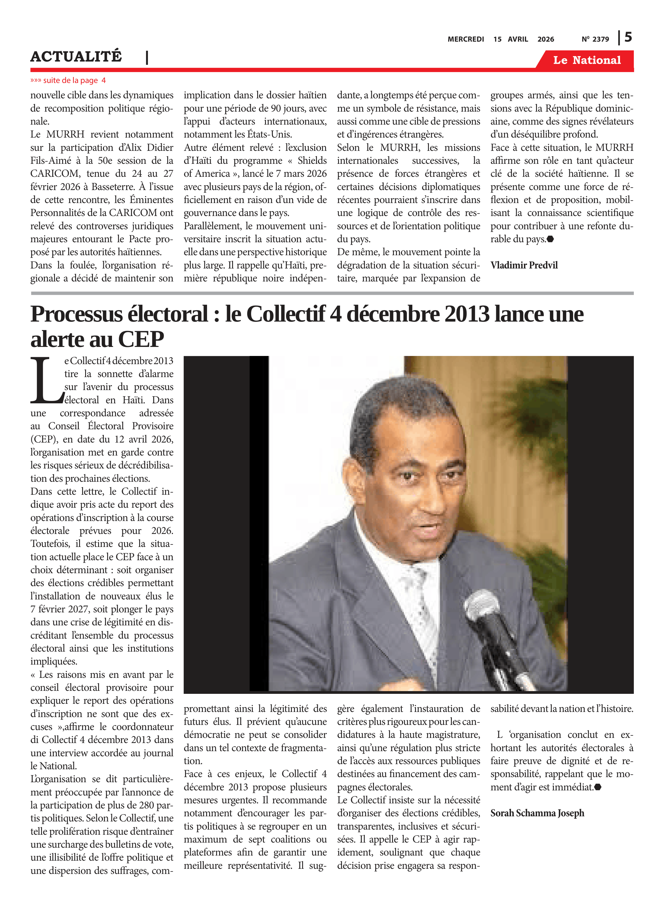 Page 5 de l'édition 2379