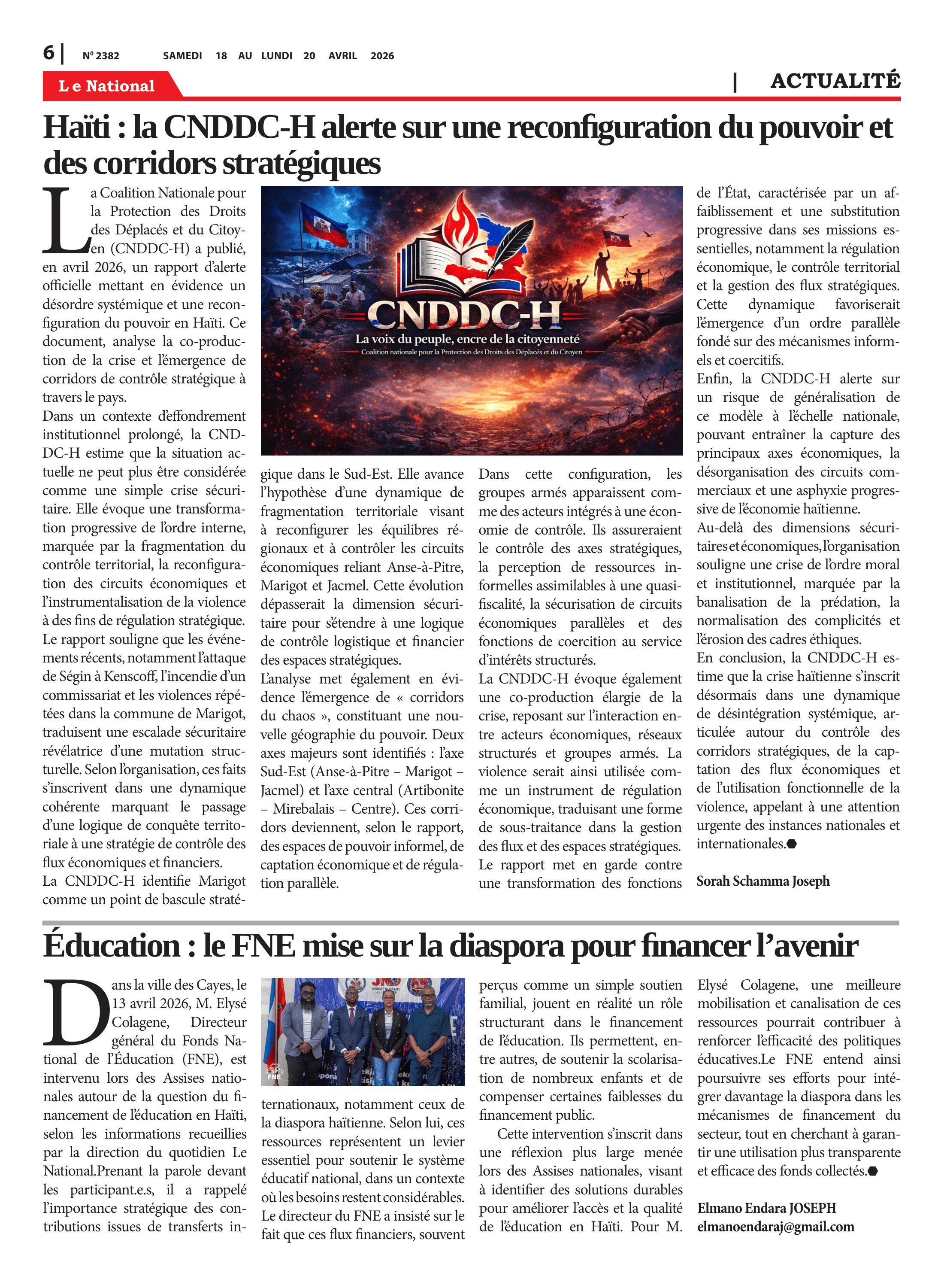 Page 6 de l'édition 2382