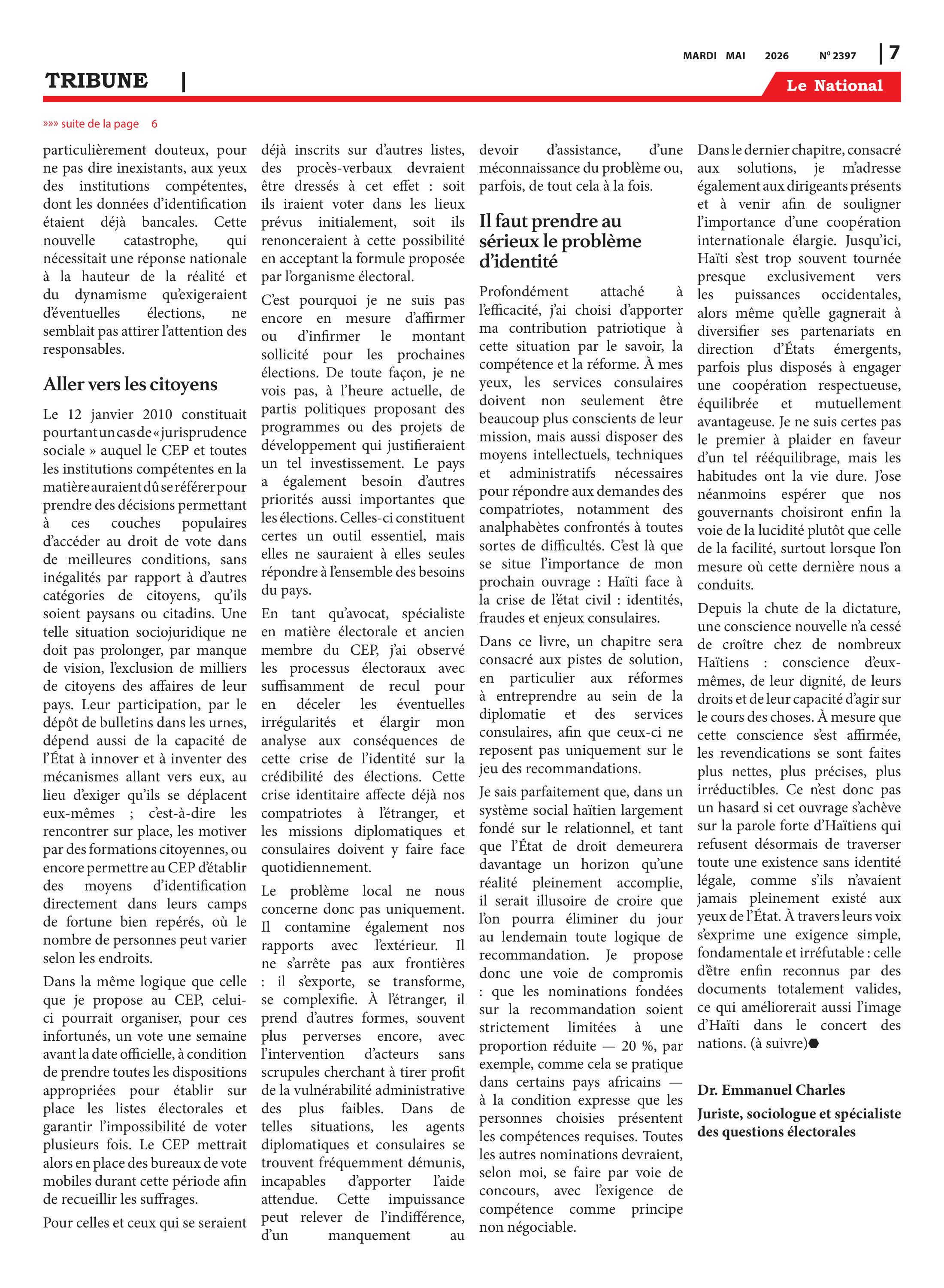 Page 7 de l'édition 2397