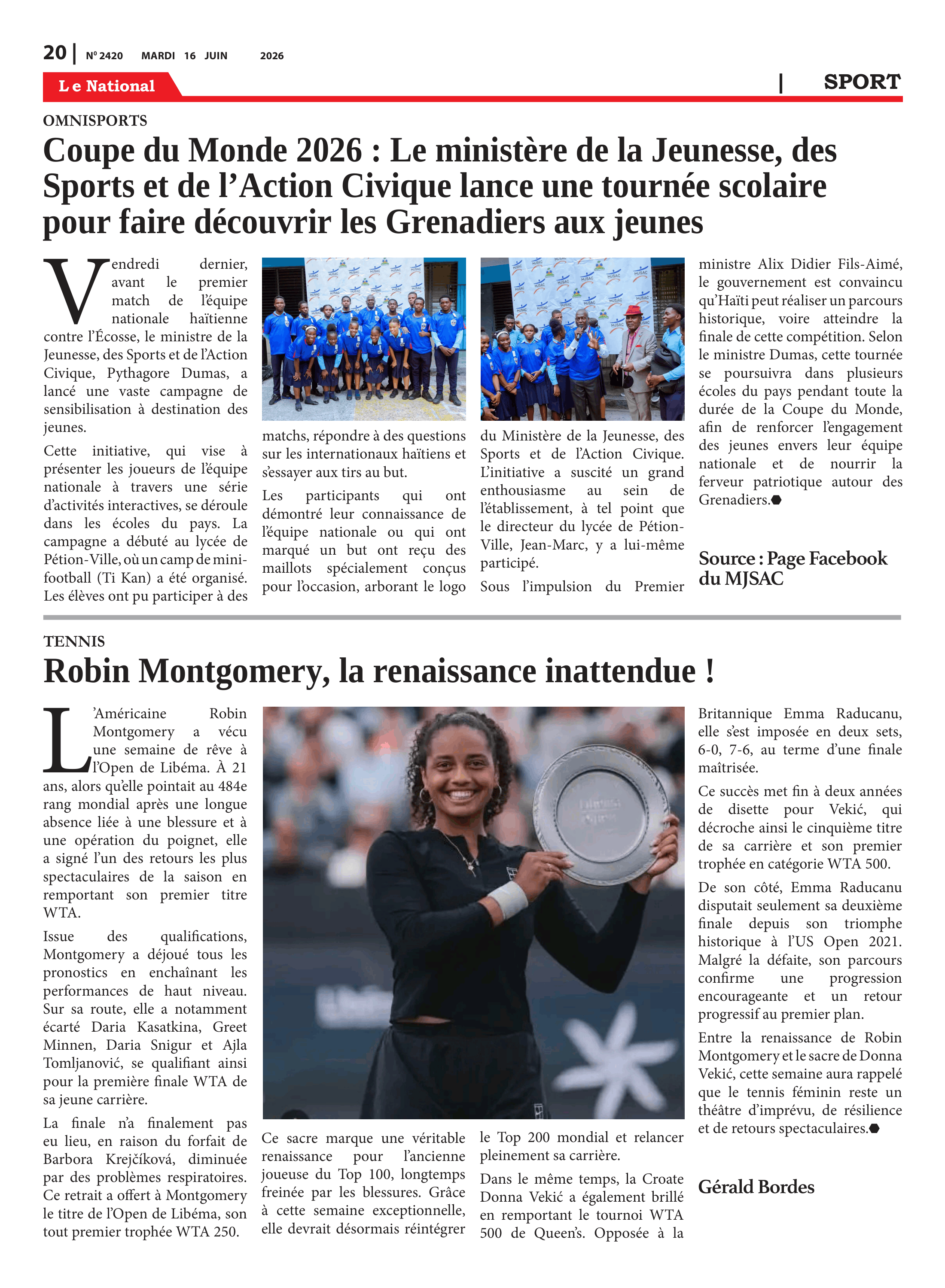 Page 20 de l'édition 2420
