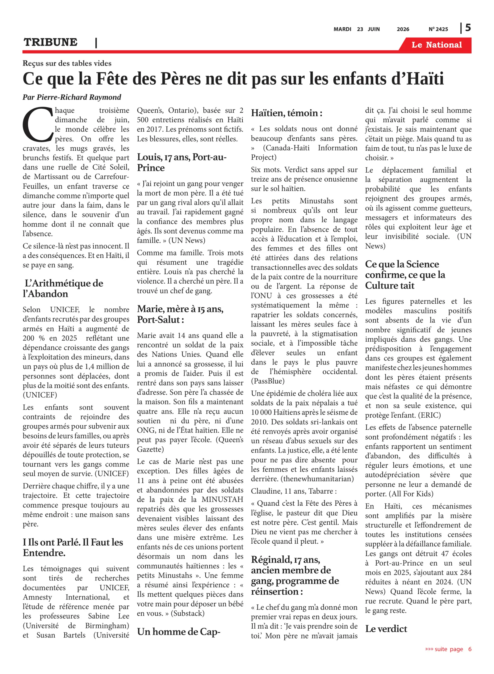Page 5 de l'édition 2425
